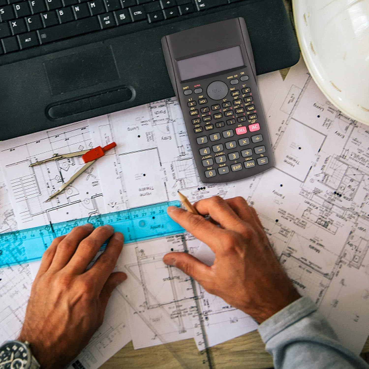 2-Line Engineering Scientific Calculator Function Calculator for School and Business (HY-82MS) image number 4