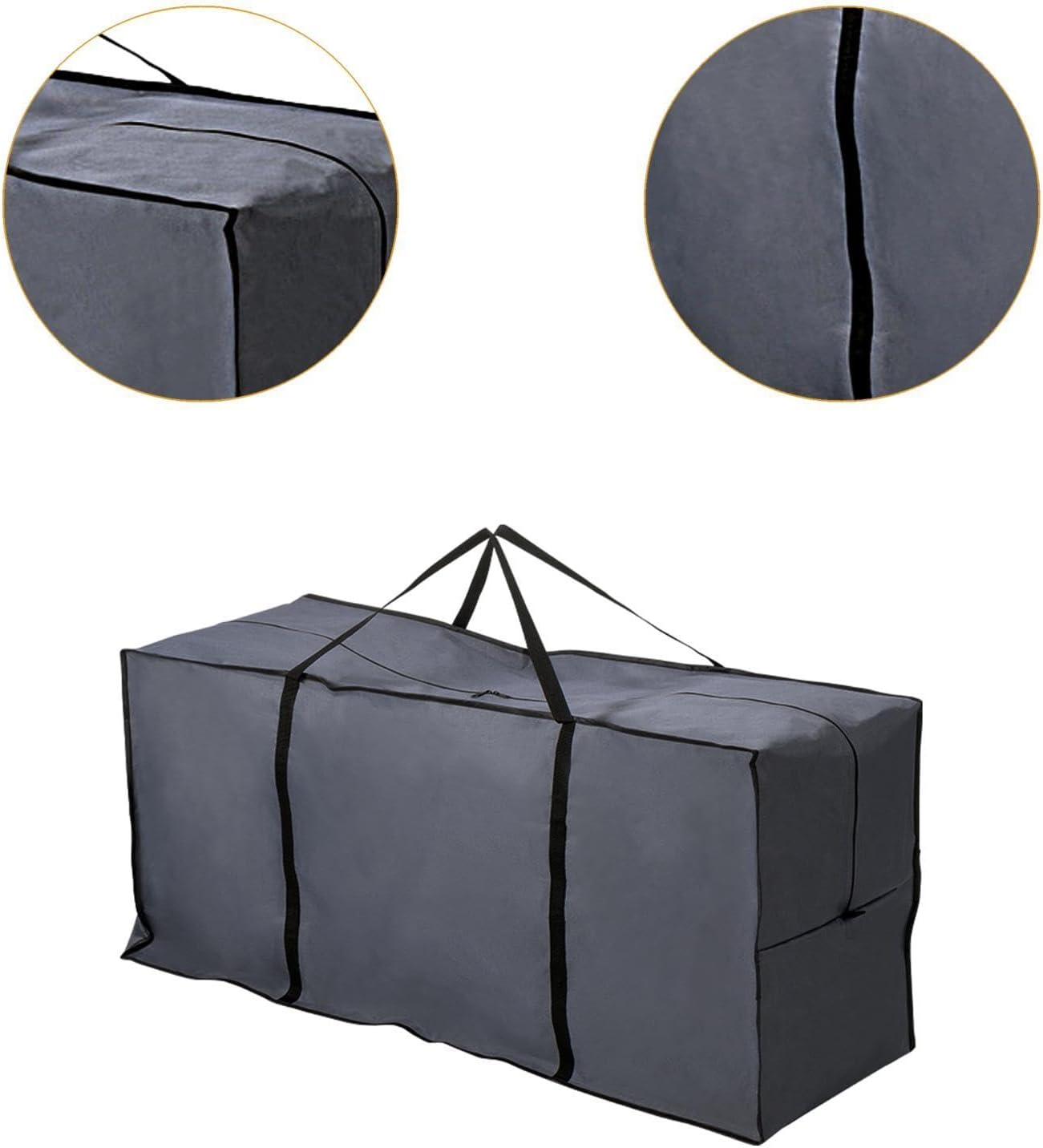 Oshhni Christmas Tree Storage Bag Large Protects against Dust Moisture Xmas Tree Storage Bag for Blanket, Gray image number 1