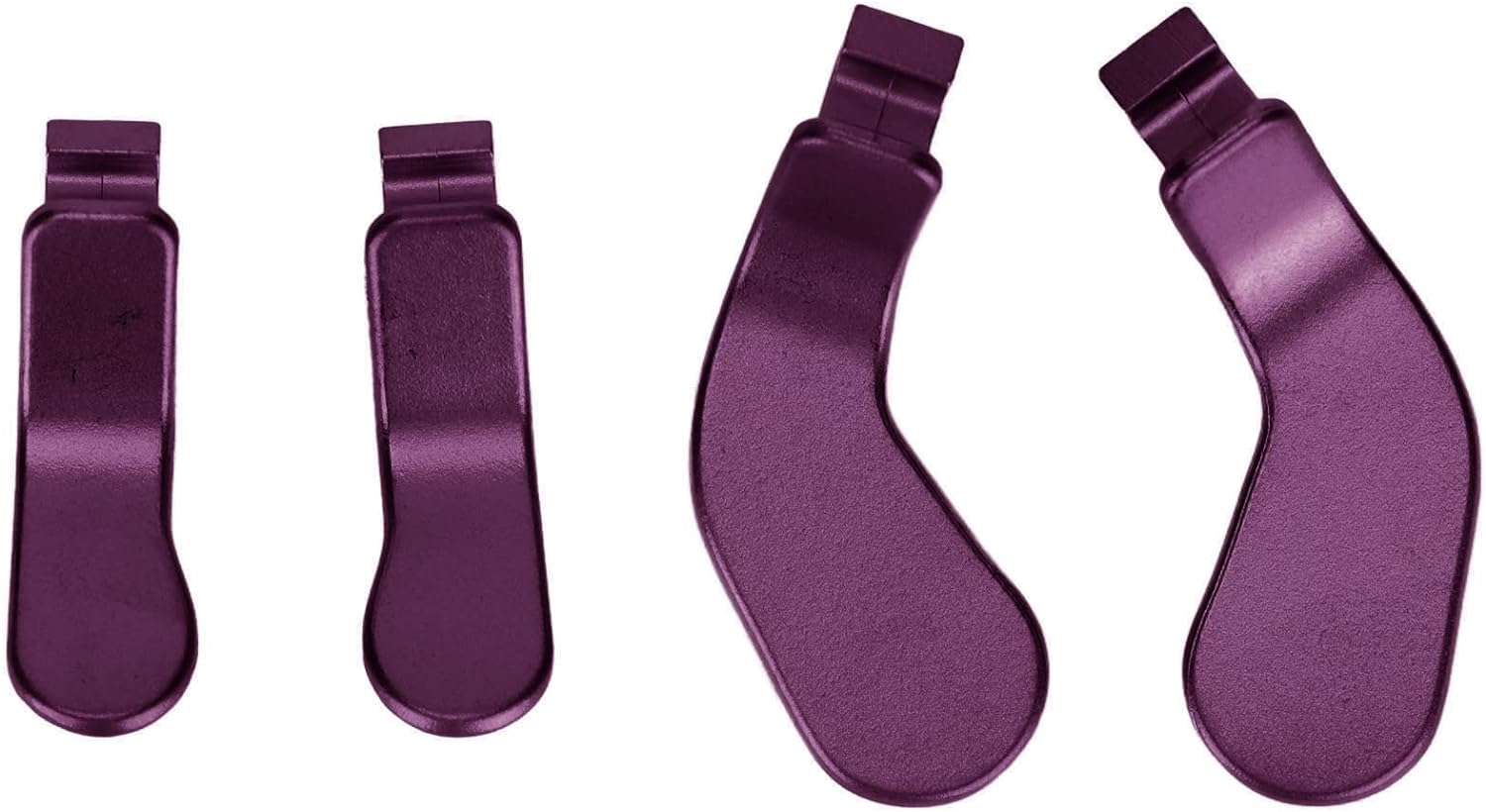 For Elite Controller Paddles, Metal Stainless Steel Replacement Parts Interchangeable Paddles for One Controller Series 2 Model 1797 (4 Pcs) (Purple)