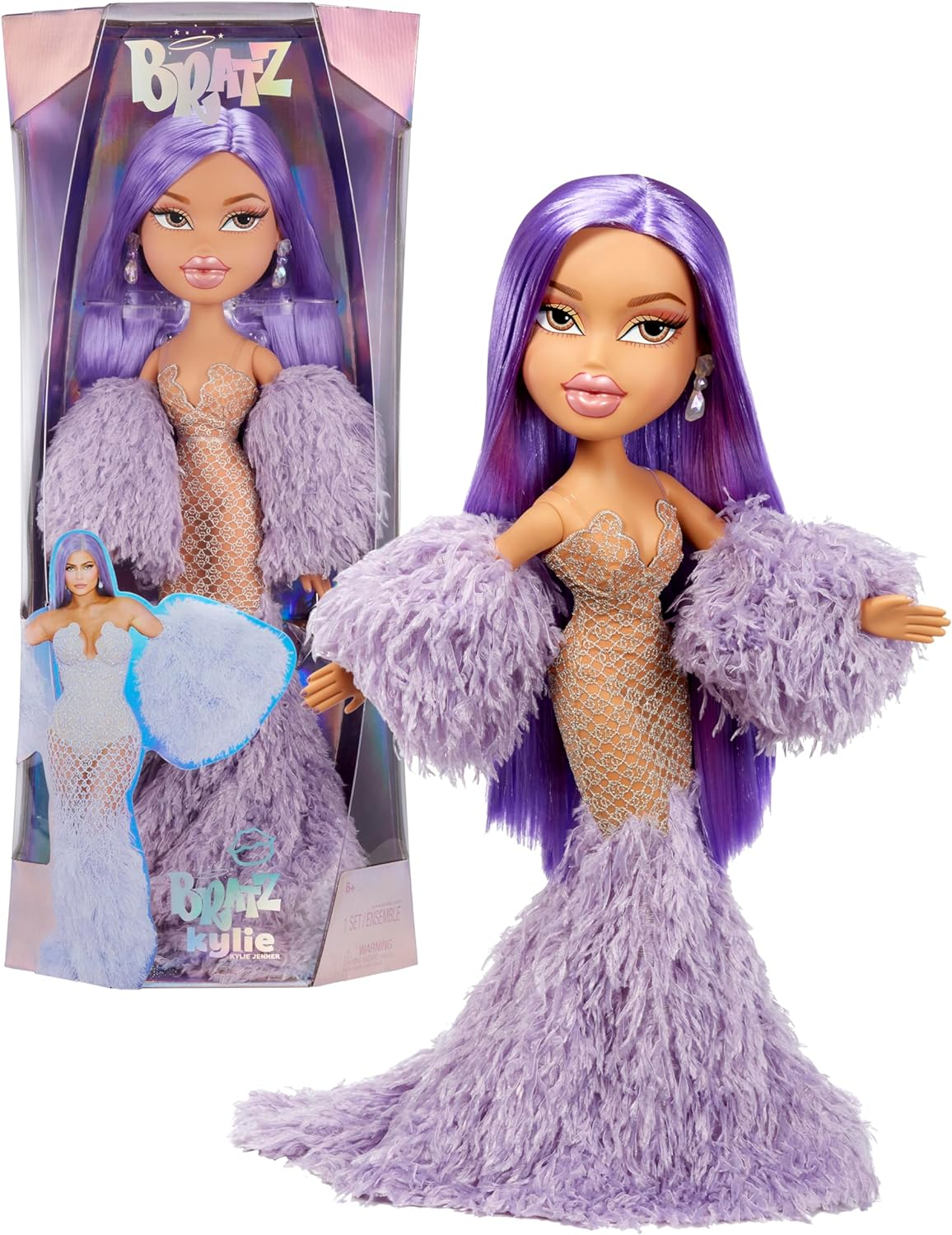 Bratz X Kylie Jenner - 24-Inch Large-Scale Fashion Doll with Gown, 2 Feet Tall