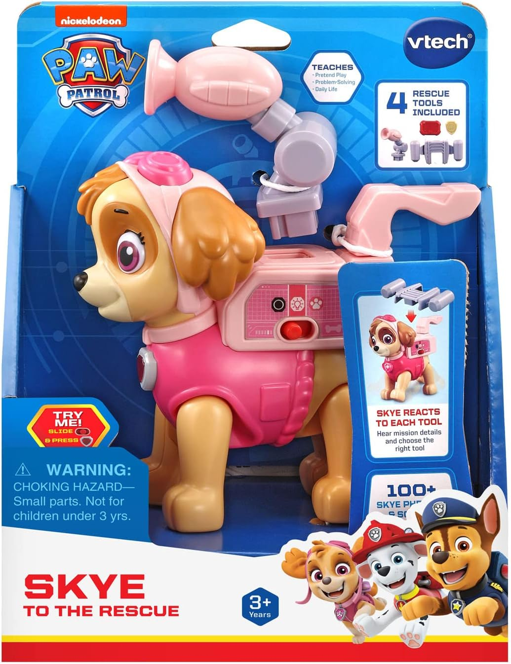 Vtech PAW Patrol Skye to the Rescue - PAW Patrol, Toy Figurine, Skye Figurine - 563200 - Multicolour image number 5