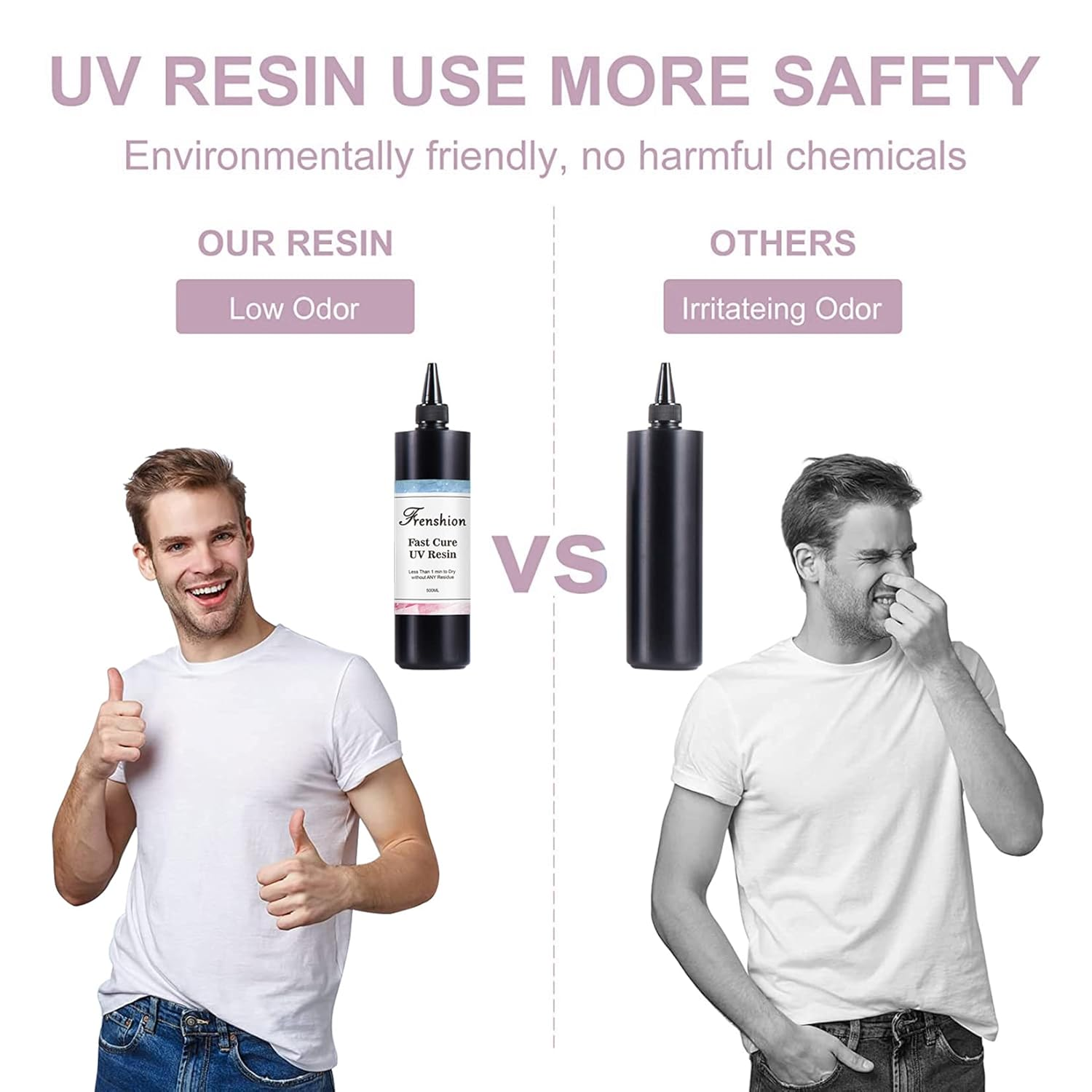 1KG Upgrade 45S Fast Cure Clear Hard UV Resin,High Transparency and No Shrinking for DIY Home Professional Casting & Coating Handcraft Jewelry Earrings Necklace Bracelet image number 1