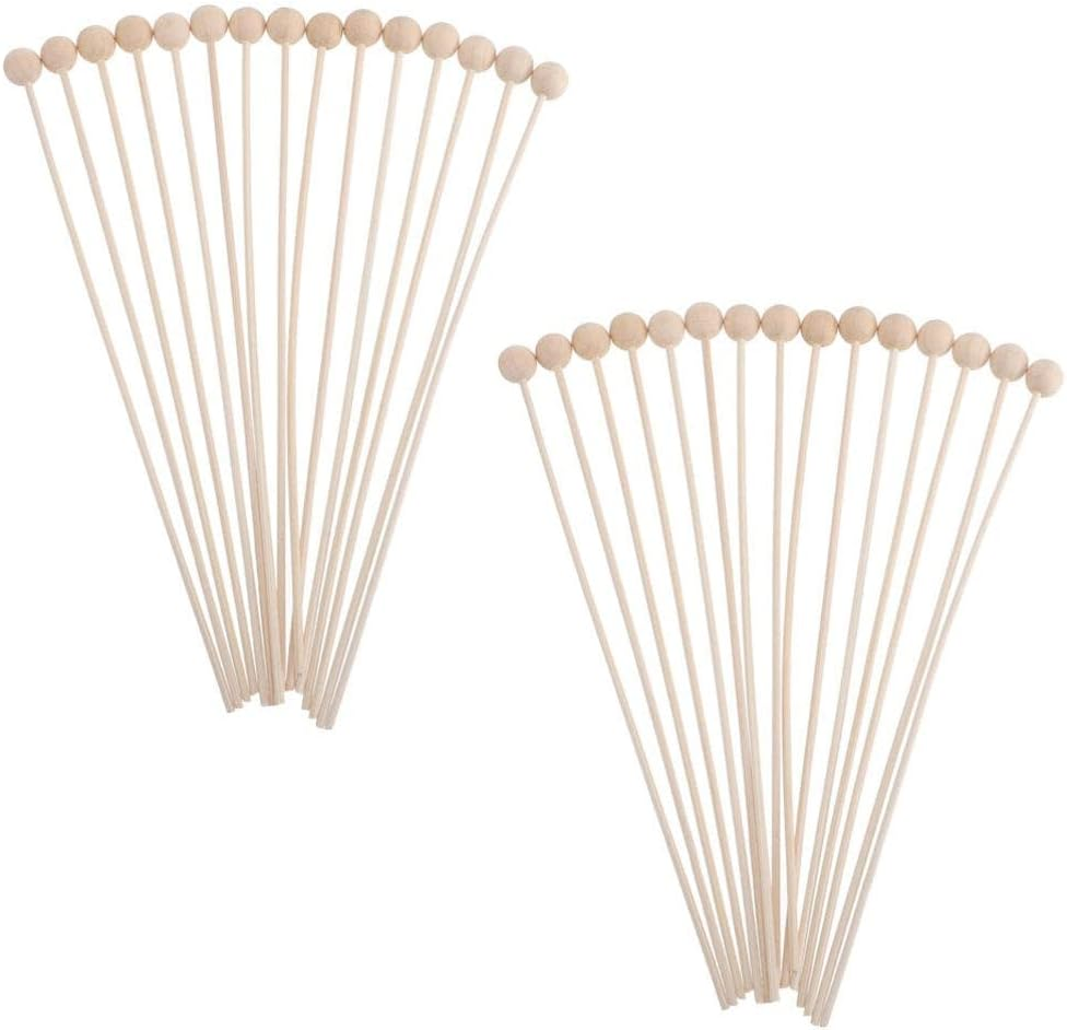 FOMIYES 30Pcs Rattan Wood Sticks for Essential Oil Diffuser Aromatherapy Replacement Fragrance Volatile Sticks for Home Spa Aroma Diffusing image number 1