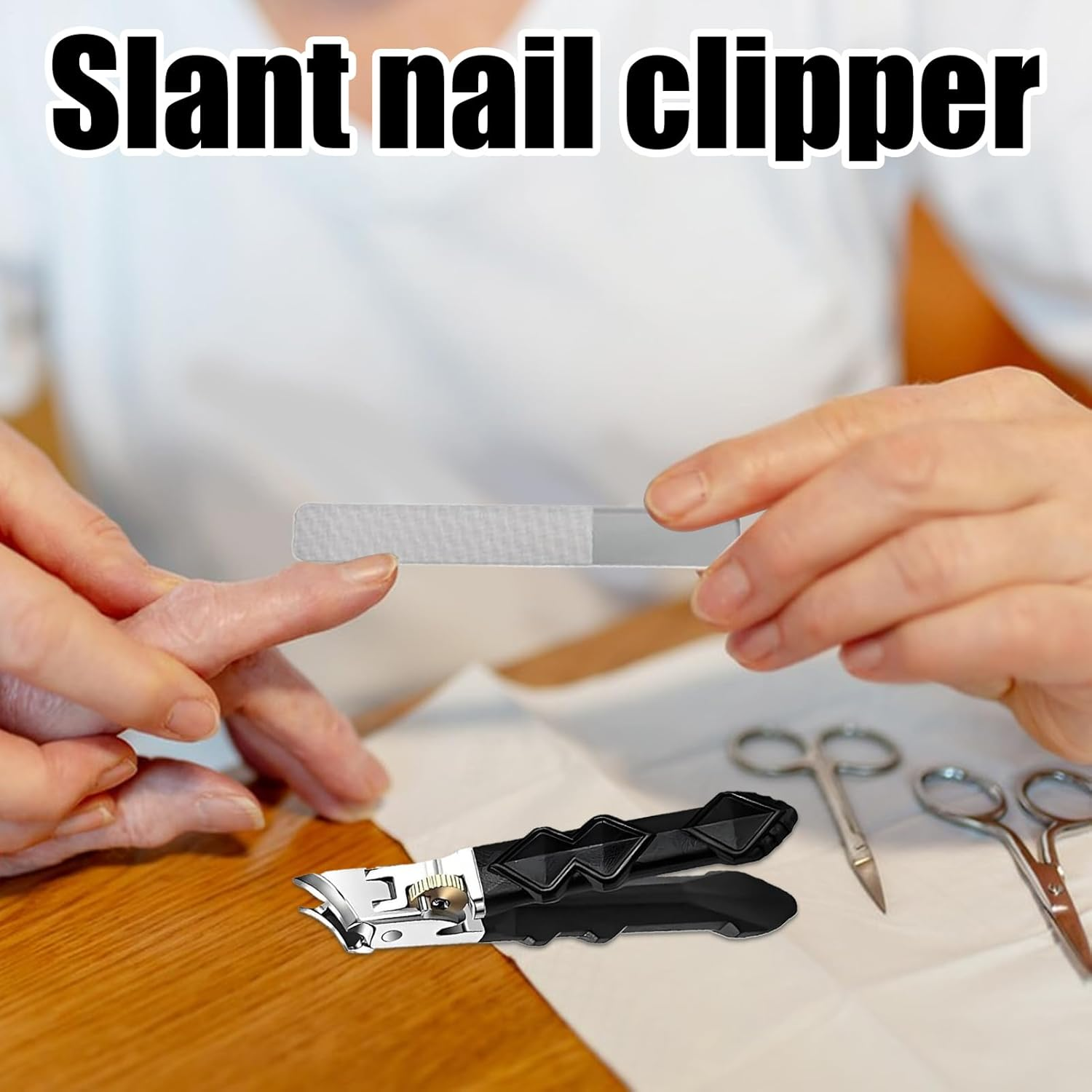 Nail Clipper Set | Slanted Heavy Duty Nail Clippers,Manicure Kit for Household Travel Kids Men Women Elderly Home Bath Spa Salon image number 4