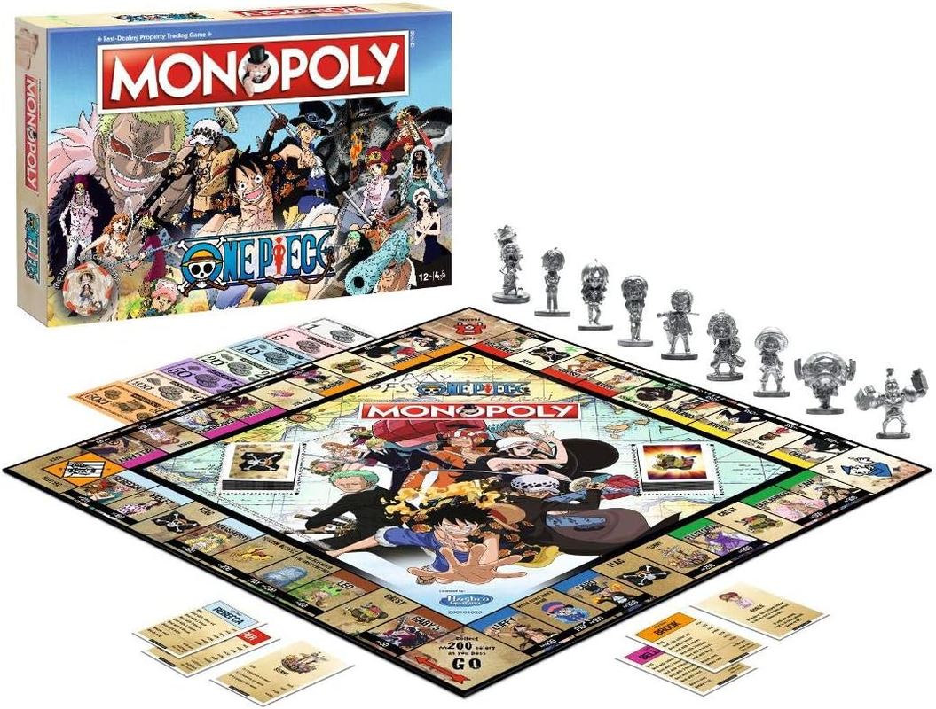 Winning Moves Monopoly One Piece Edition - Popular Board Game One Piece - Strategy Board Game with Family & Friends! - 2-6 Players Aged 12+ - Rick  Morty image number 7