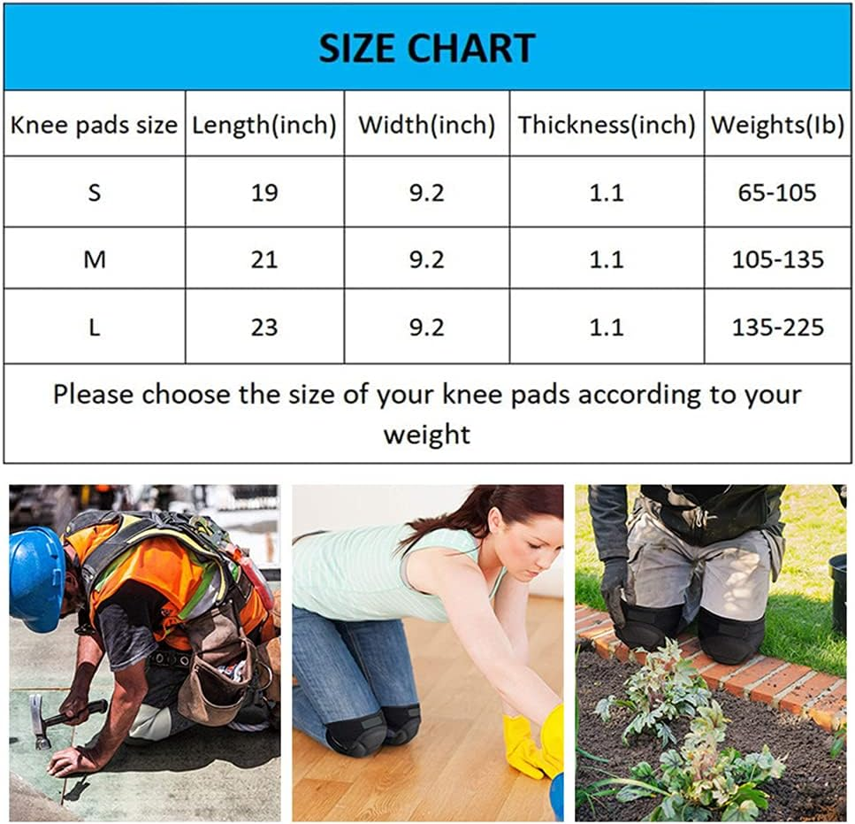 Protective Knee Pads Non-Slip Anti-Scratch Extra Thick Foam Cushion for Gardening House Working Construction Work Cleaning Sports Running Dancing Men Women image number 6