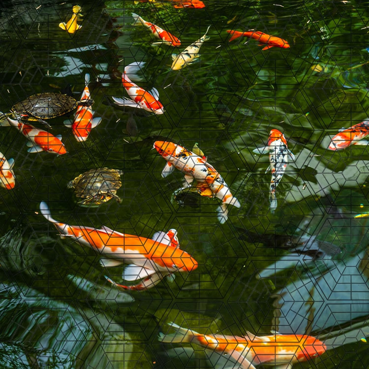 Pond Netting Floating Guard, Fish Protector, Floating Net for Pond, 20 Nets with 60 Connectors & 80 Zip Ties image number 3