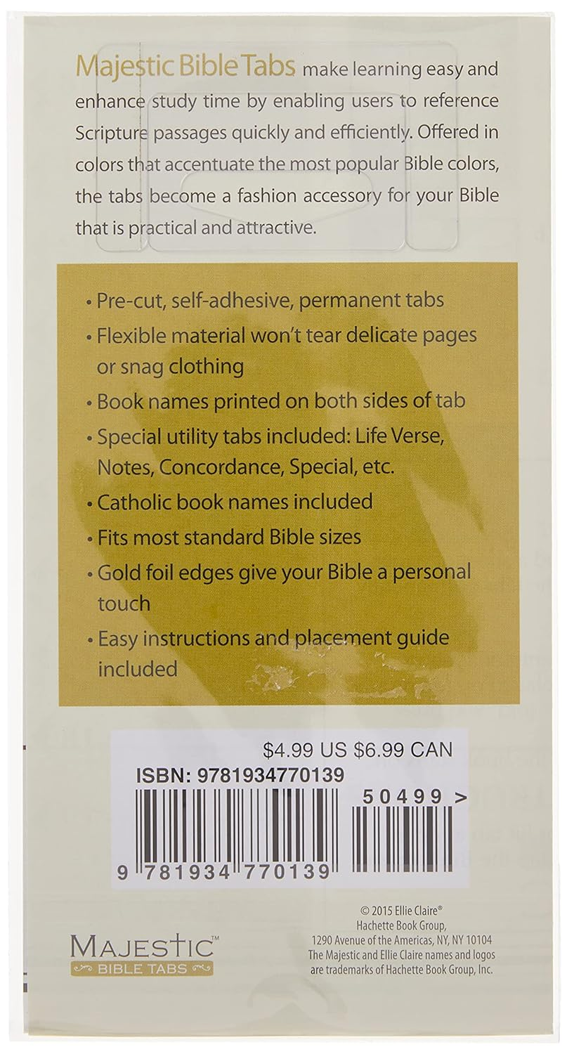 Majestic Traditional Gold-Edged Bible Tabs image number 1