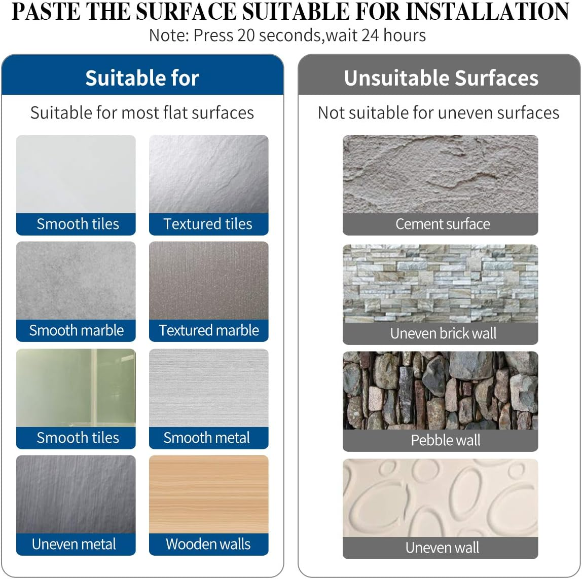 Theaoo White Paper Towel Holder - under Cabinet Paper Towel Holder for Kitchen, Adhesive Paper Towel Roll Rack for Bathroom Towel, Wall Mounted Matte Black Paper Towel Rack, SUS304 Stainless Steel image number 3