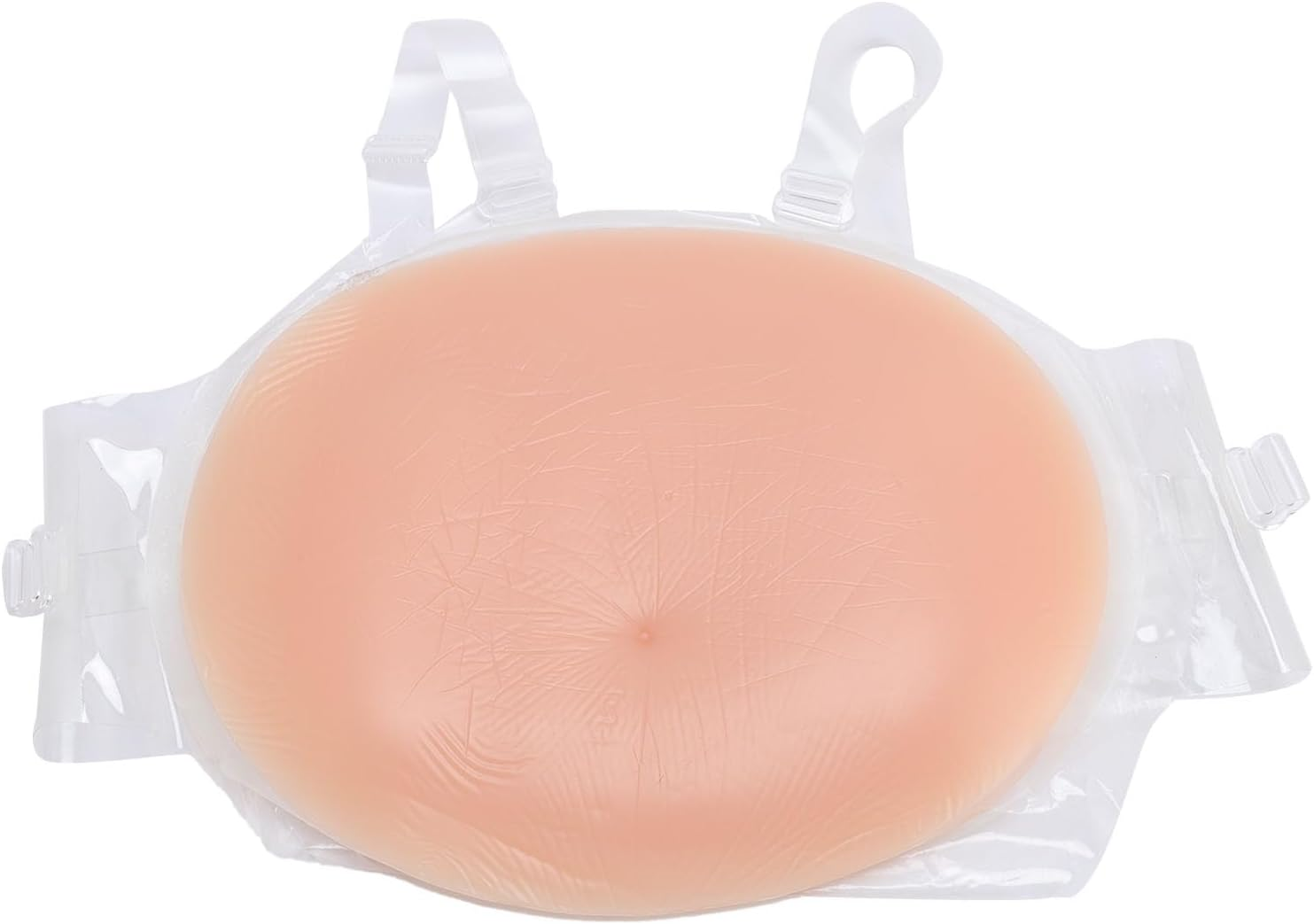 Fake Pregnant Belly, Silicone Fake Pregnancy Belly with Adjustable Strap, Artificial Prosthetic Baby Bump Costume, Tummy Photography Actor Performance Prop, Baby image number 6