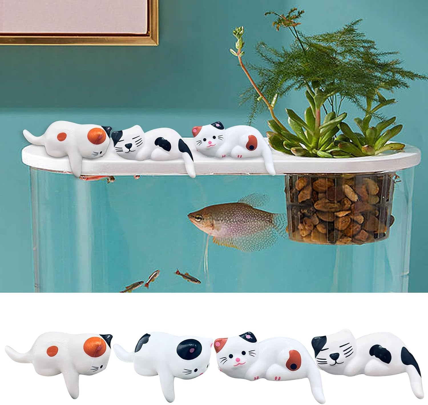 Miniature Cat Figurines - Cute Kitten Statue for Home Decor, for Cat Lovers image number 6