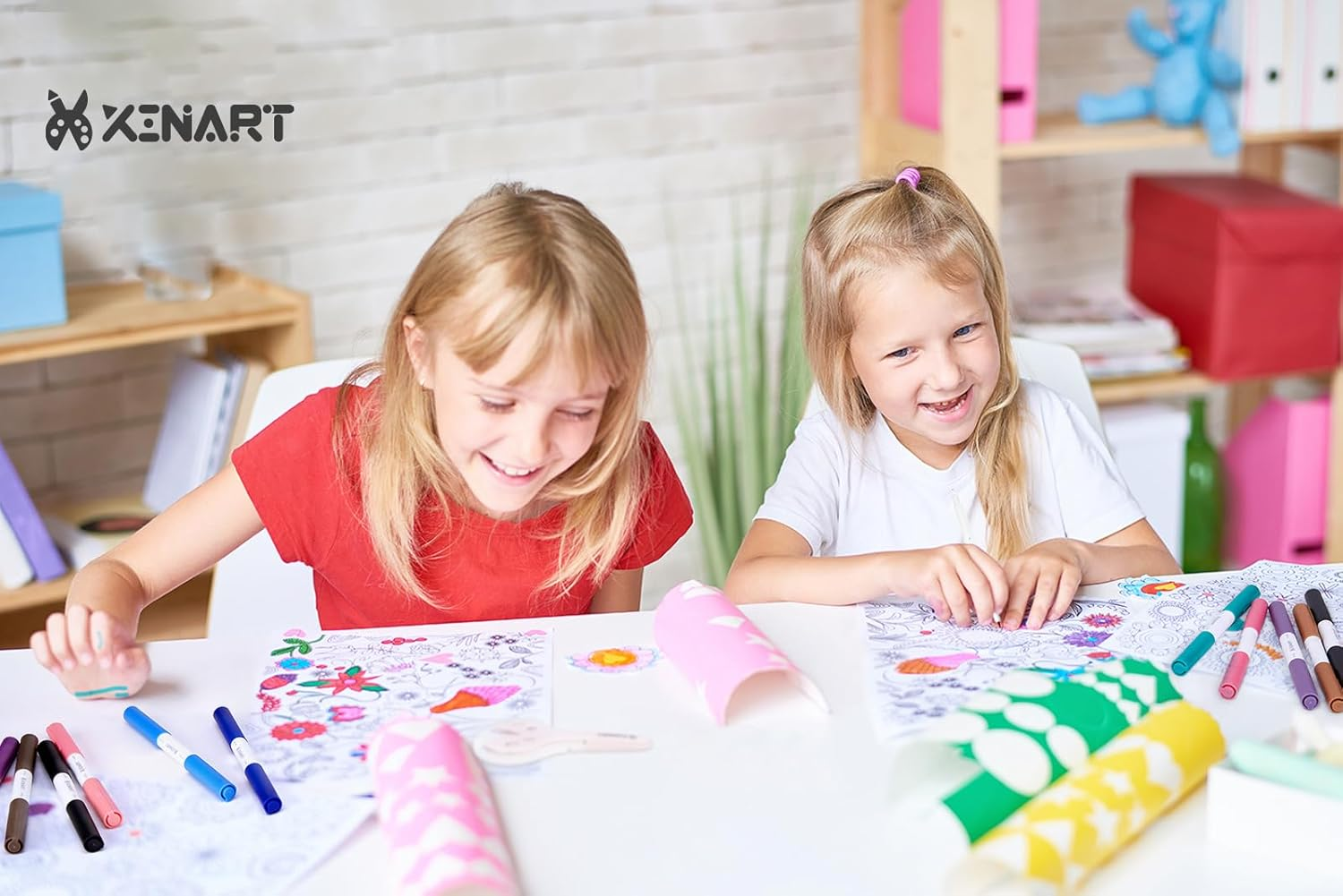 XINART Dual Tip Black Marker Pen for Cricut Joy Machines, Black Fine Point Pen 0.4 Tip and Medium 1.0 Tip of 7 Pack Writing Drawing Pens Compatible with Cricut Joy Extra Cutting Machine image number 4