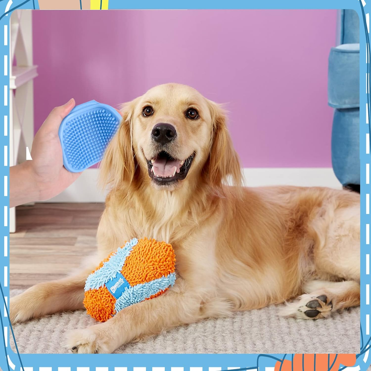 6-Piece Small Animal Grooming Set with Hair Remover, Nail Clipper, Flea Comb, Shampoo Brush for Rabbit, Hamster, Guinea Pig image number 3