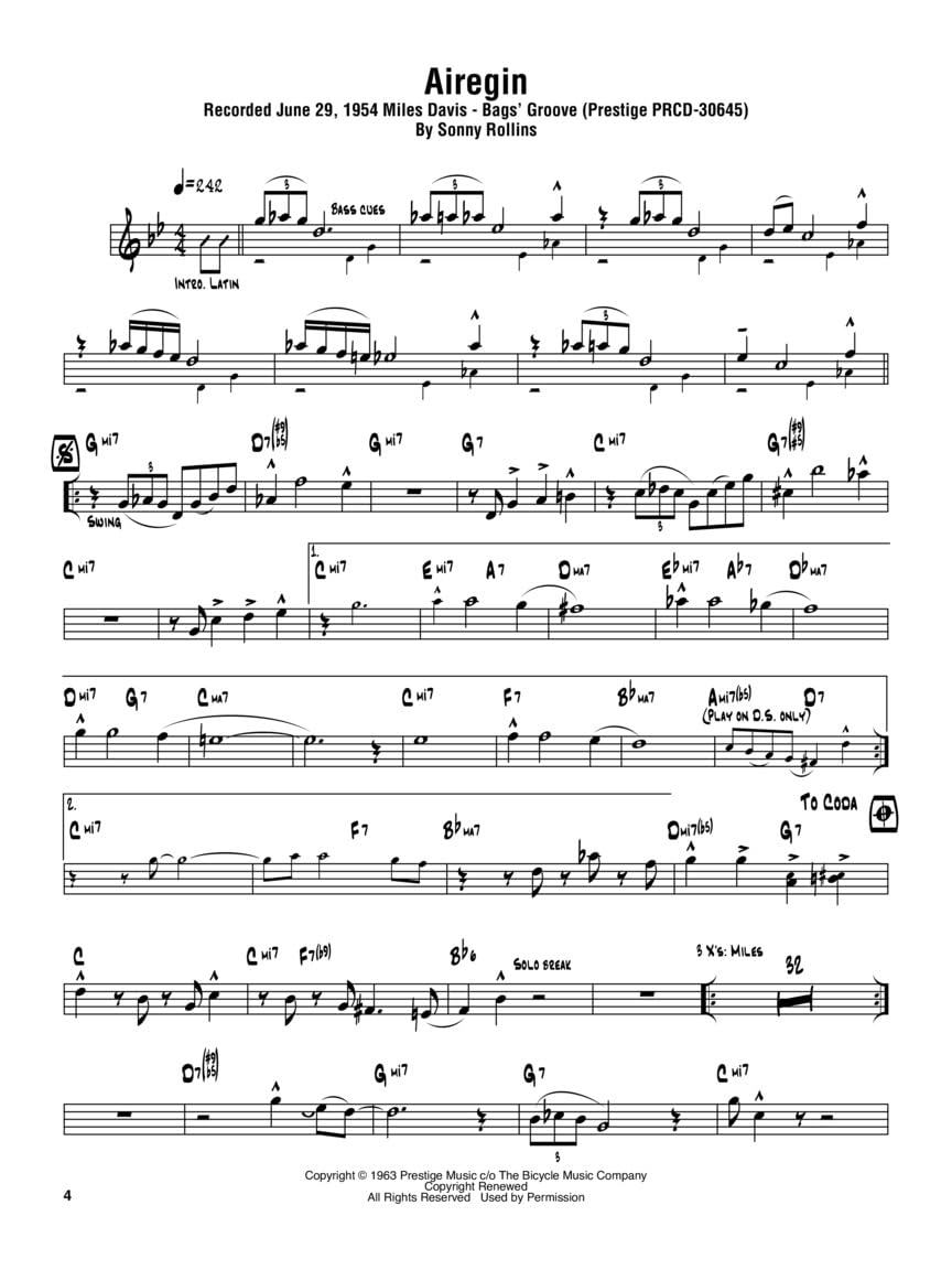 Sonny Rollins Omnibook: for B-Flat Instruments image number 6