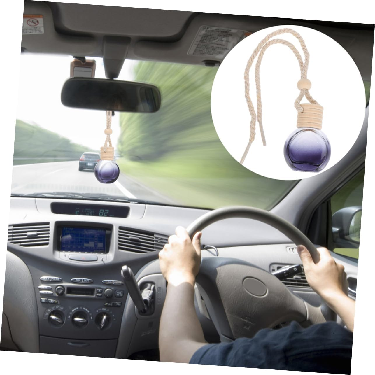 8Pcs Hanging Aroma Bottle Car Diffuser Reusable Essential Oil Perfume Container Compact Car Fresheners Decor image number 5