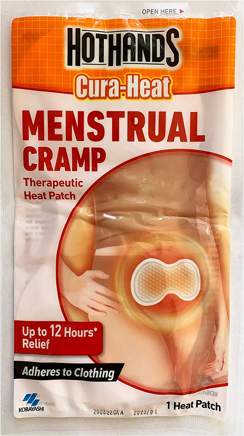 HOTHANDS Curaheat MENSTRUAL CRAMP Therapeutic Heat Patch 1P X Pack, 6 Count image number 1