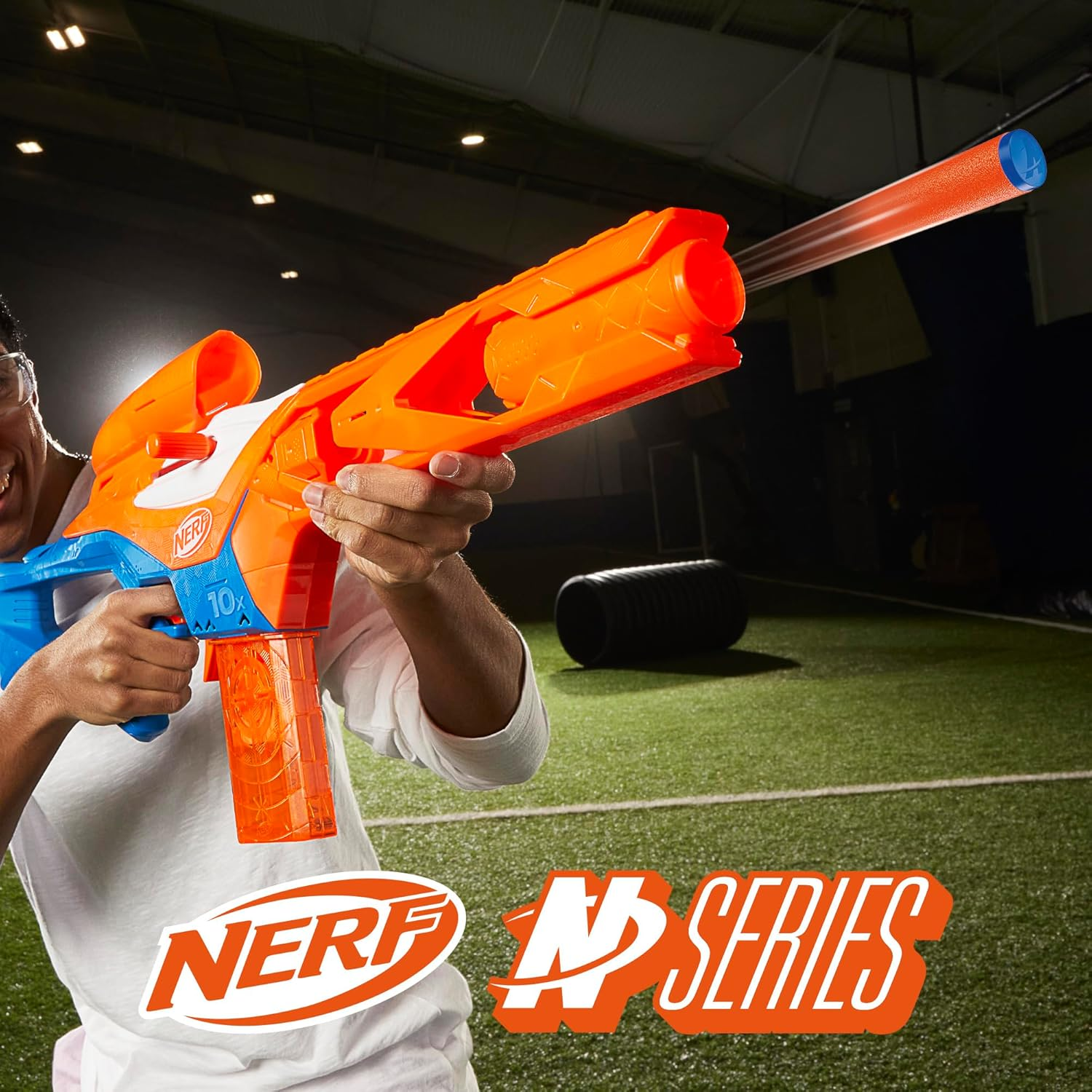 Nerf N Series Pinpoint Dart Blaster, 18 Nerf N1 Darts Compatible Only with Nerf N Series Blasters, 10-Dart Clip, Nerf Blaster Gifts for Kids