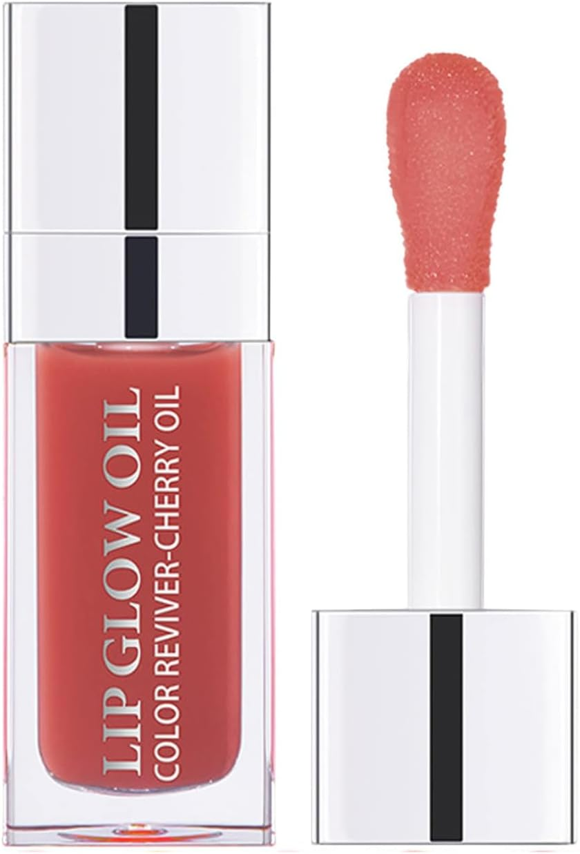 Lip Glow Oil, Plumping Lip Gloss, JOMWEN Non-Sticky Transparent Moisturizing Lip Balm, Natural Lip Plumper Gloss (012#ROSEWOOD) image number 1