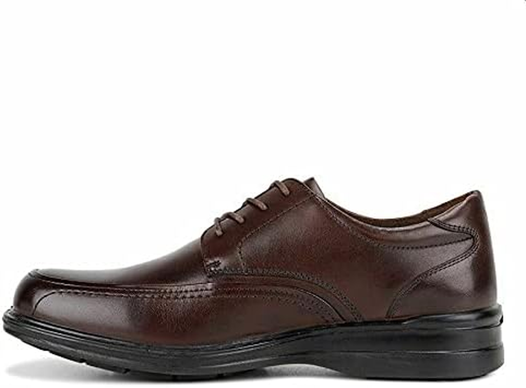 Hush Puppies Mens Torpedo Mahogany Leather Extra Wide Work Shoes 12 EEE (Extra Extra Wide) Dress image number 4