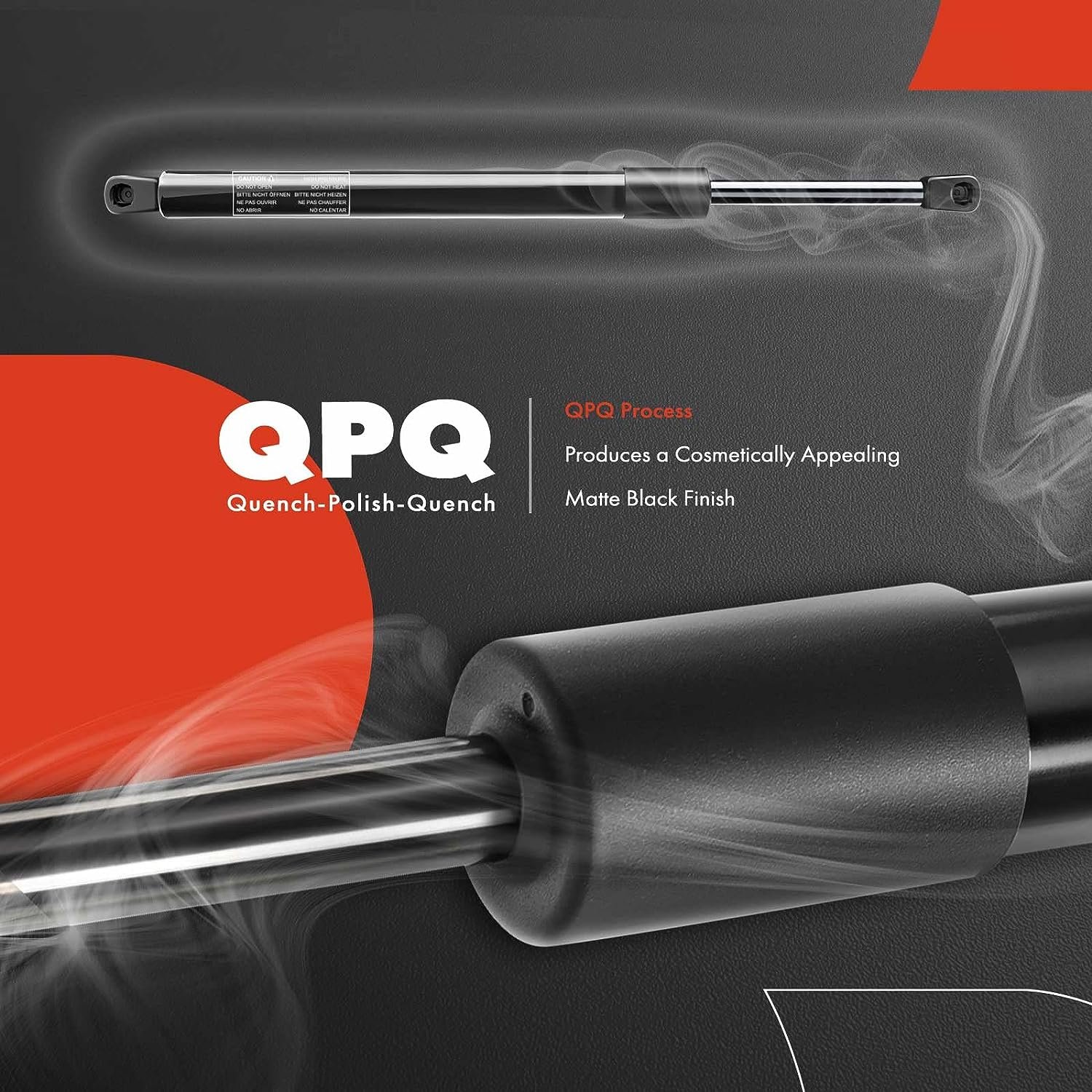 A-Premium Front Trunk Lift Support Shock Struts for Porsche 911 2012-2017 Boxster 2013-2015 Cayman 2014-2015 2-PC Set image number 2