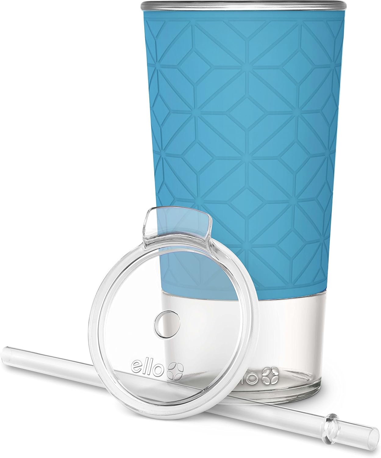 Ello Tidal Glass Tumbler with Straw image number 4