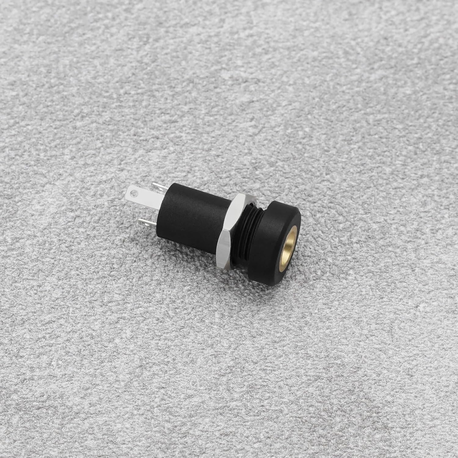 Emsea 5PCS 3.5Mm Audio Jack Socket 3 Pole Stereo Socket Connector Headphone Jack Connector Stereo Solder Panel Black with Nut image number 6