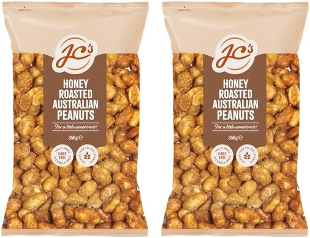 J.C.'S Quality Foods Honey Roasted Australian Peanuts 350G