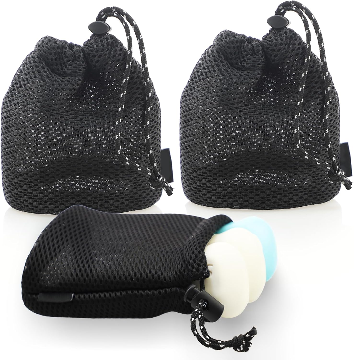 3 Pack Exfoliating Soap Saver Bag for Small and Remained Soap, Deep Clean Large Bar Soap Pouch Four-Sided Soap Scrubber Pouch, Non-Slip Mesh Foaming Soap Saver Pouch for Hand Body Wash image number 3