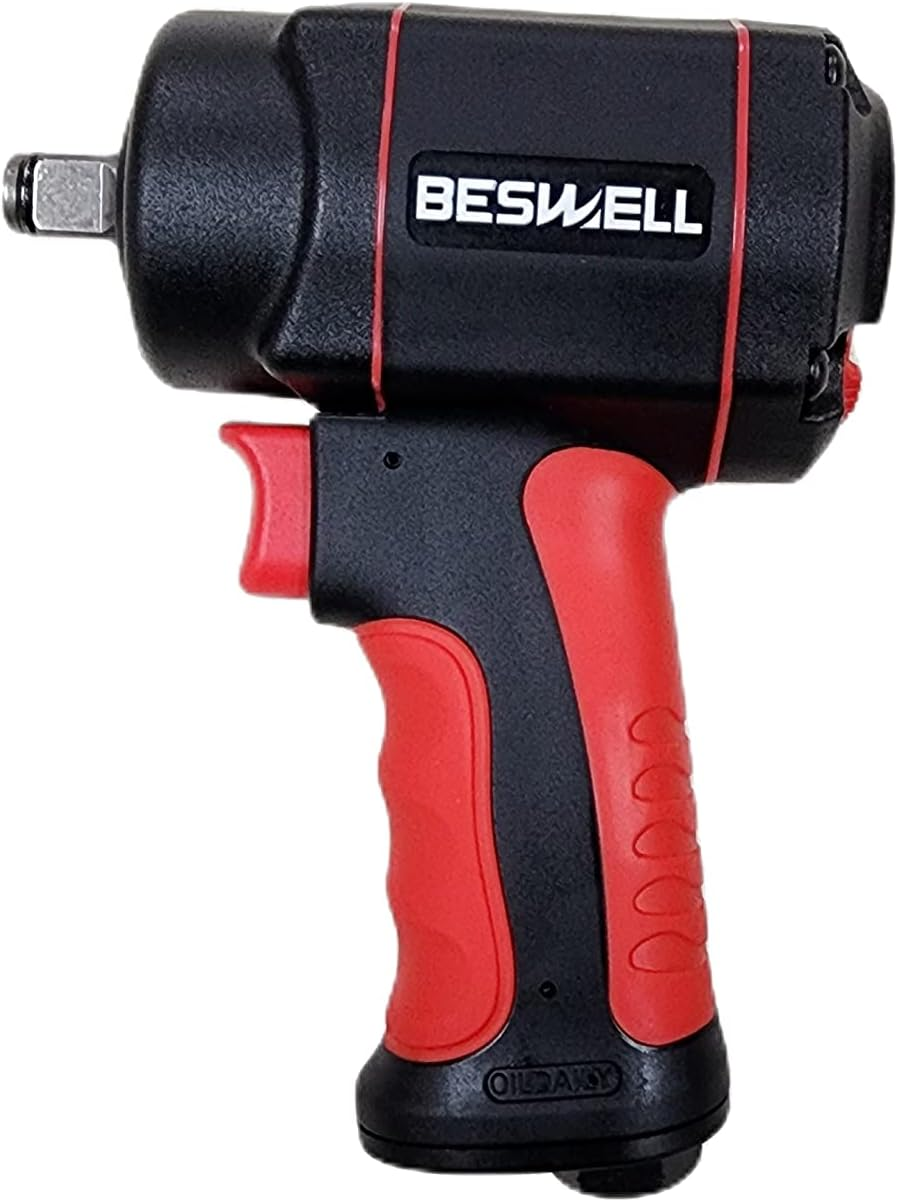 BESWELL-1/2" PRO Level Stubby Size Jumbo Hammer Air Impact Wrench-Bw-112F3N 1200N.M /885Ft.Lbs Max Loosen Torque image number 4
