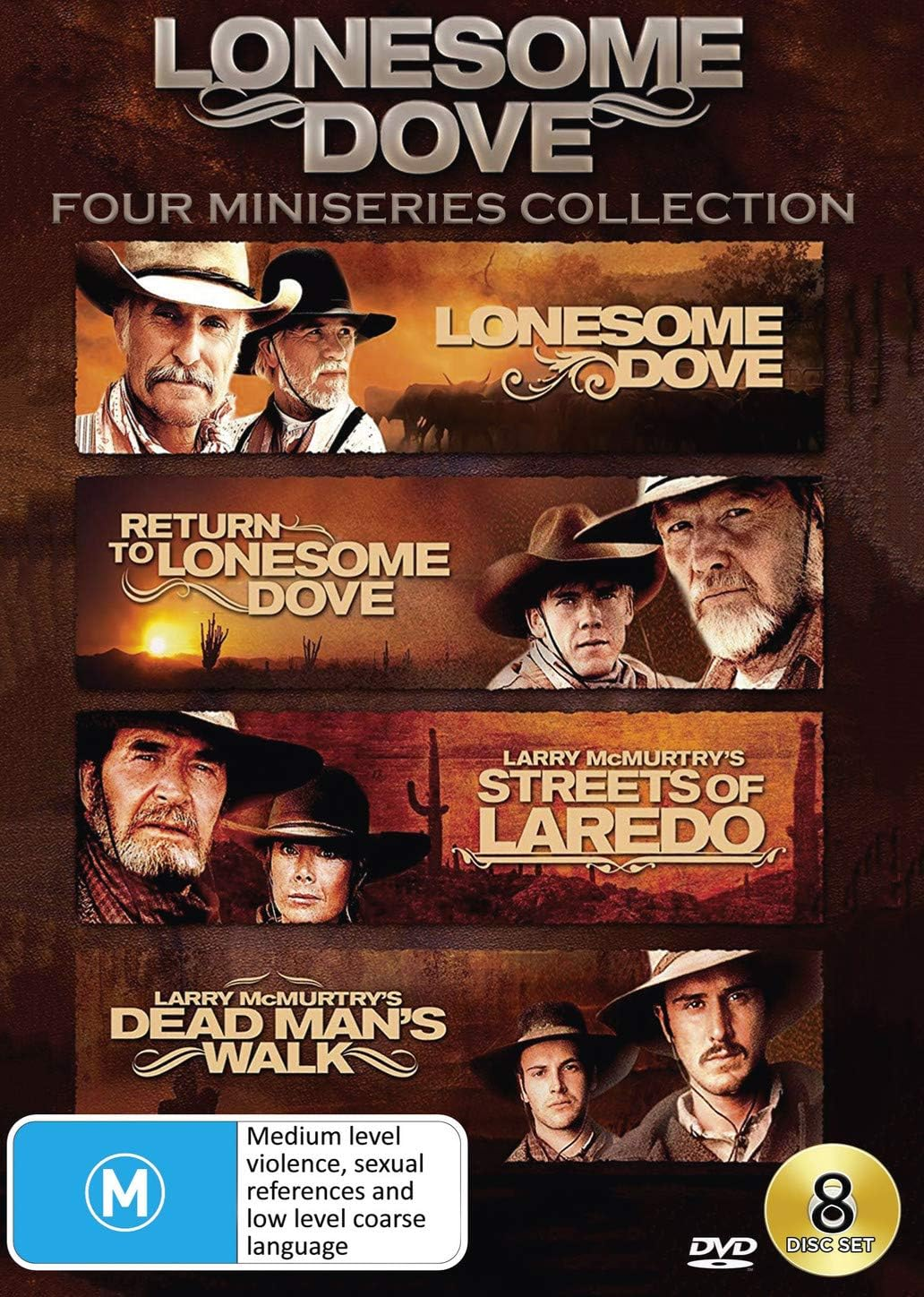 Lonesome Dove - 4 Miniseries Collection (Lonesome Dove/Return to Lonesome Dove/Streets of Laredo/Dead Man'S Walk)