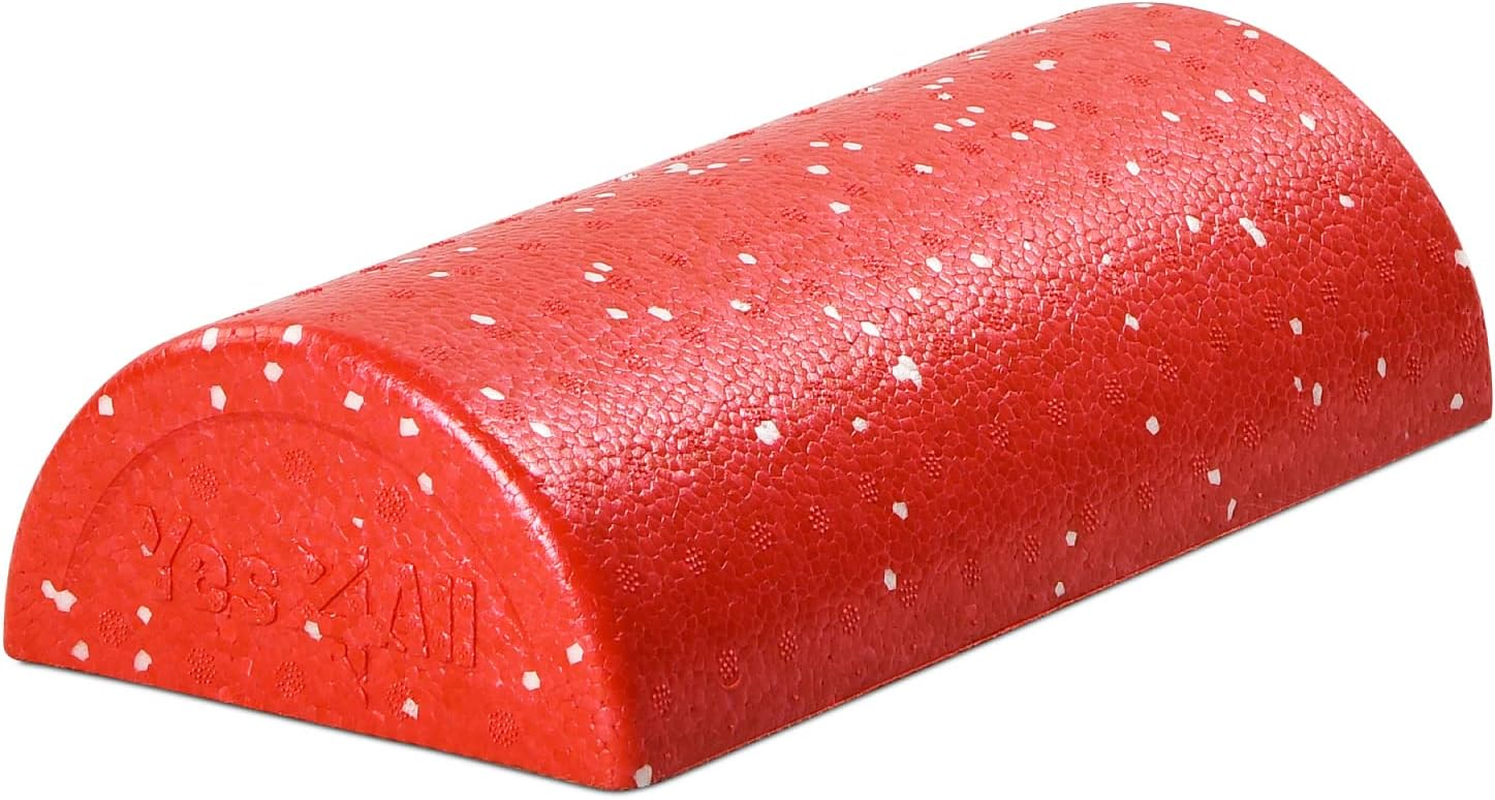 Yes4All Half Foam Roller EPP Roller 30Cm/45Cm/60Cm/90Cm - (12/18/24/36Inch) for Tissue and Muscle Massage, Back, Legs Foam Rollers for Balance, Exercise and Pilates Multicolor