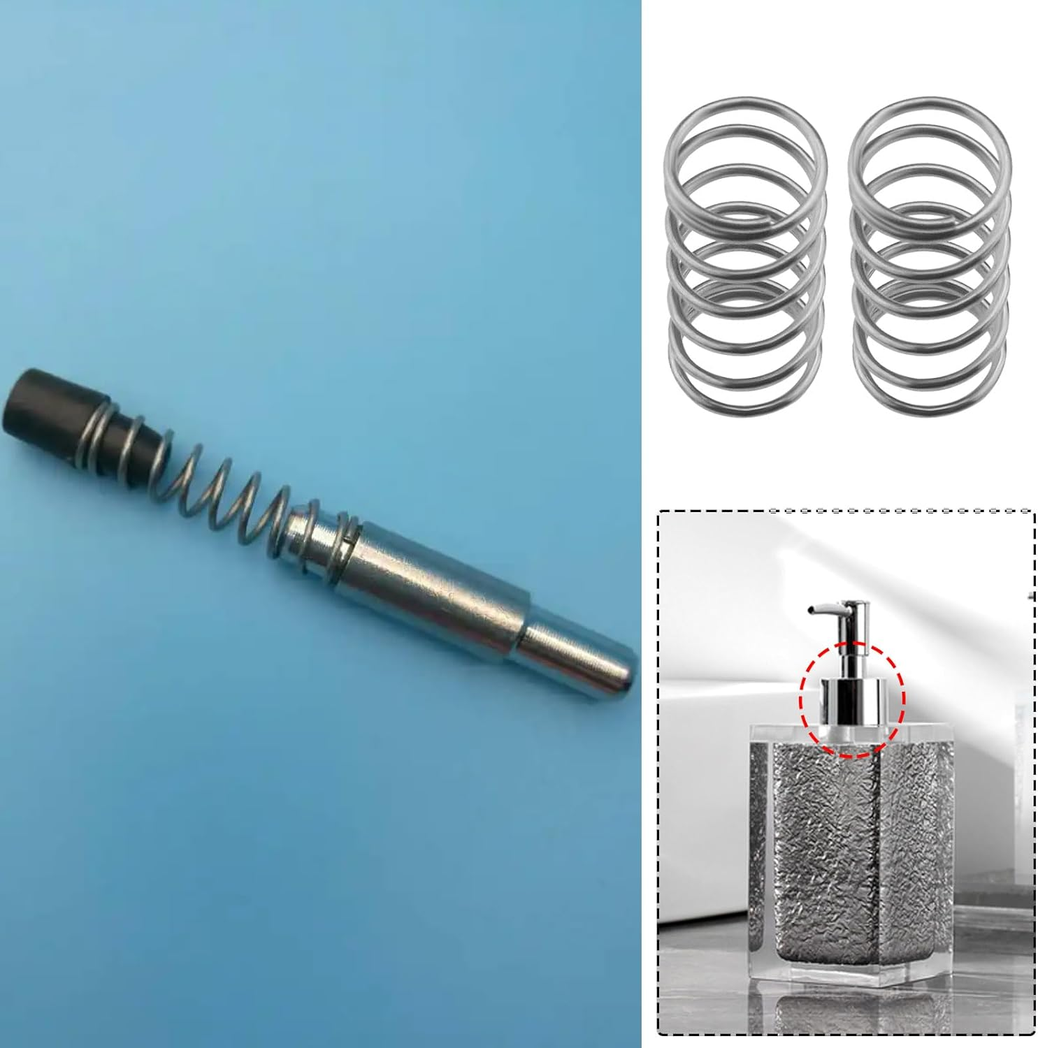 Emagtech 40PCS Compression Spring Stainless Steel Spiral Spring Extension Spring for Electrical Switches Household Appliances Automotive Switches Electronic Products