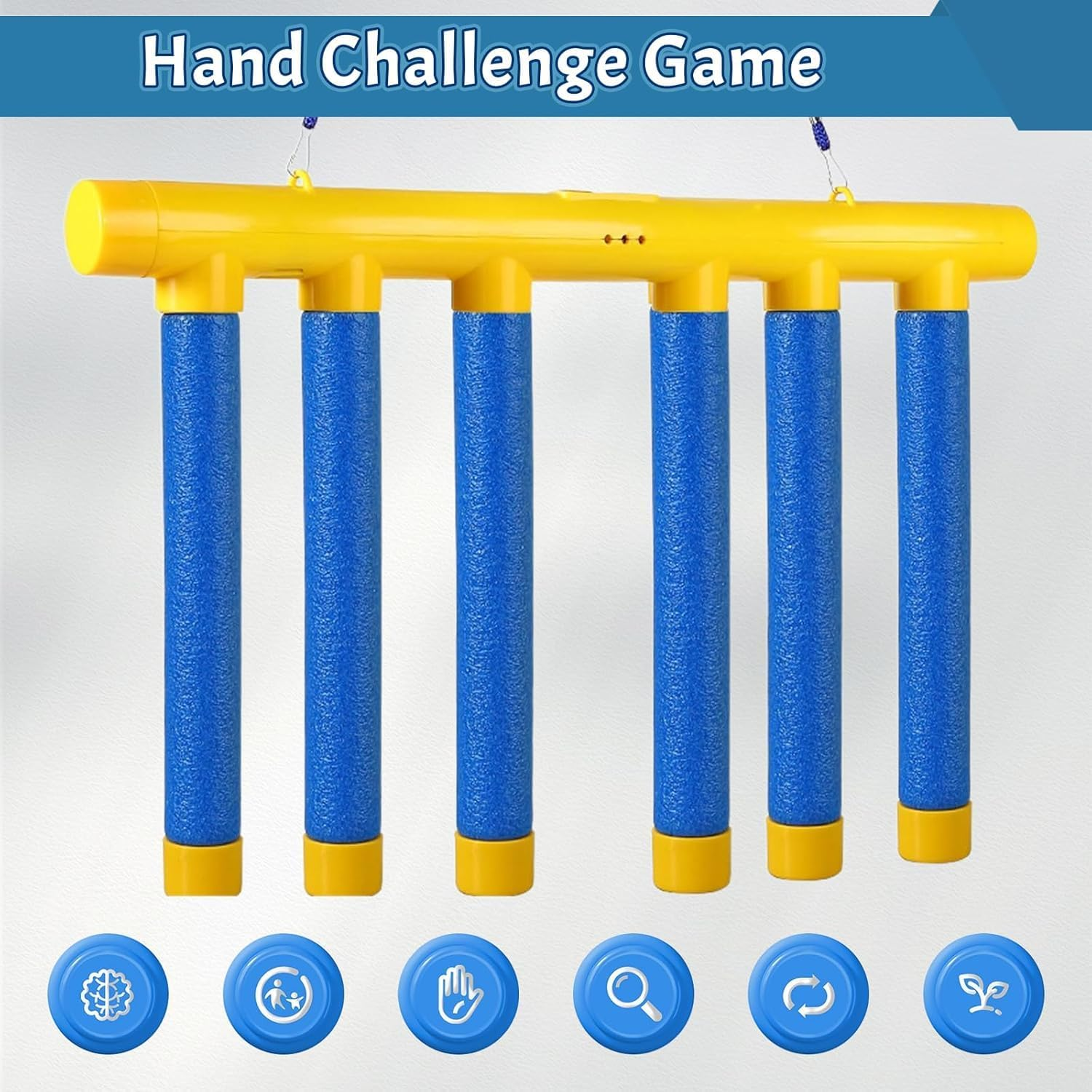 Reflex Drop Sticks Challenge Game with Remote Control - Hand Eye Coordination Training Tool for Kids & Adults, Reaction Time Test Game with 3 Speed Levels (Blue) image number 5