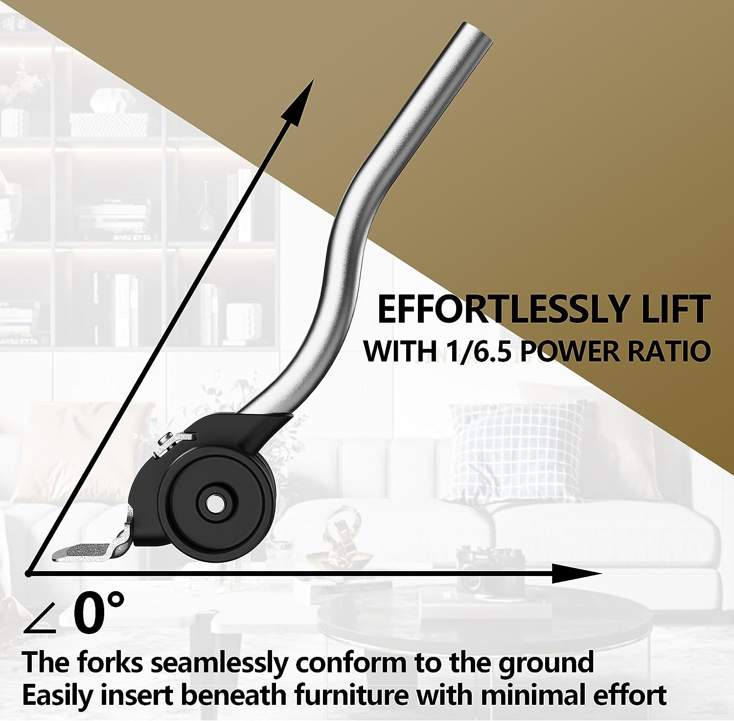 ONEON Innovative Furniture Lifter Tool for Use with Furniture Sliders & Furniture Movers - Effortlessly Move and Rearrange Heavy Furniture with Confidence, (QG-300) image number 3