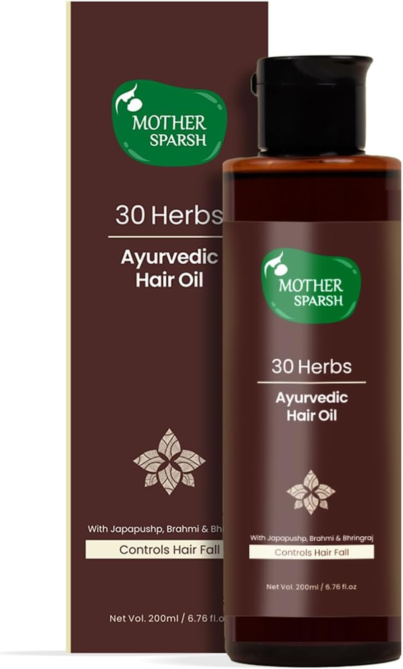 Mother Sparsh 30 Herbs Natural Hair Oil, 200 Ml image number 2