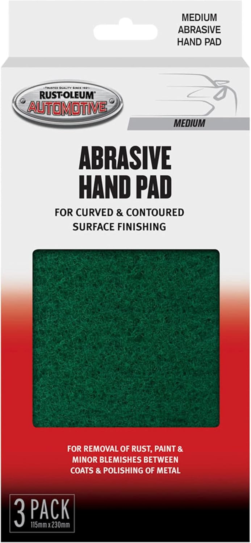 Rust-Oleum Automotive Abrasive Hand Pad, Medium image number 1