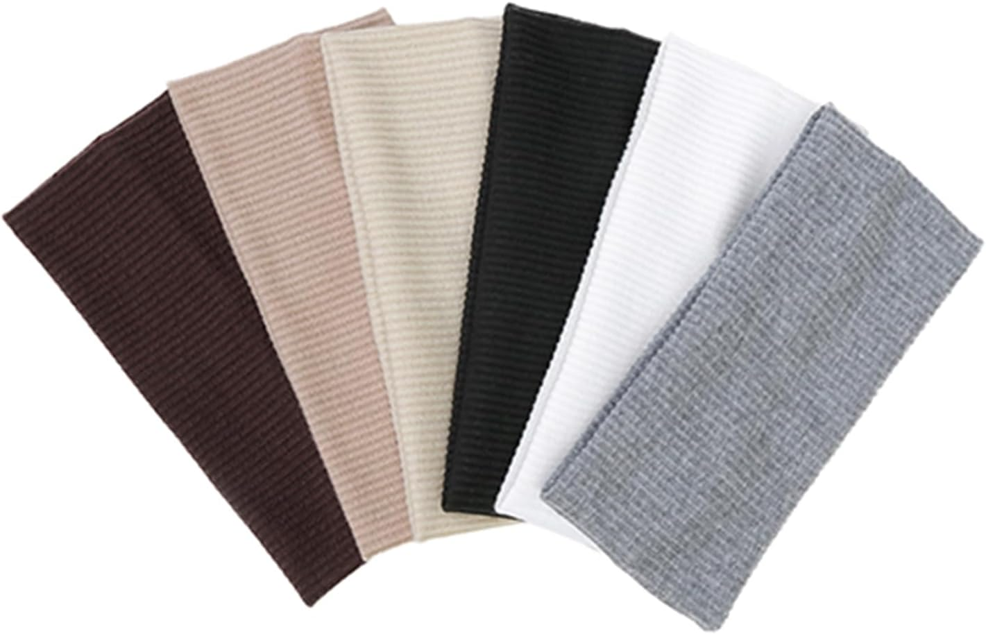 Headbands for Women Non Slip,6Pcs Trendy Womens Headbands, Soft Elastic Thick Hairbands Fashion Workout Yoga Hair Accessories image number 1