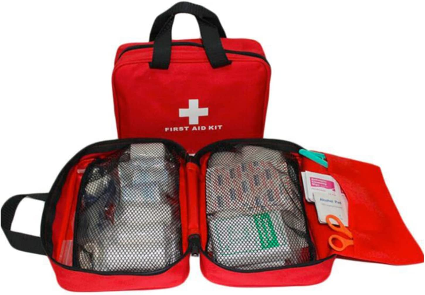 First Aid Kit 234Pcs, Emergency Kit, First Aid Pouch for Travel, Family, Hiking, Backpacking, Camping, Car & Cycling image number 4