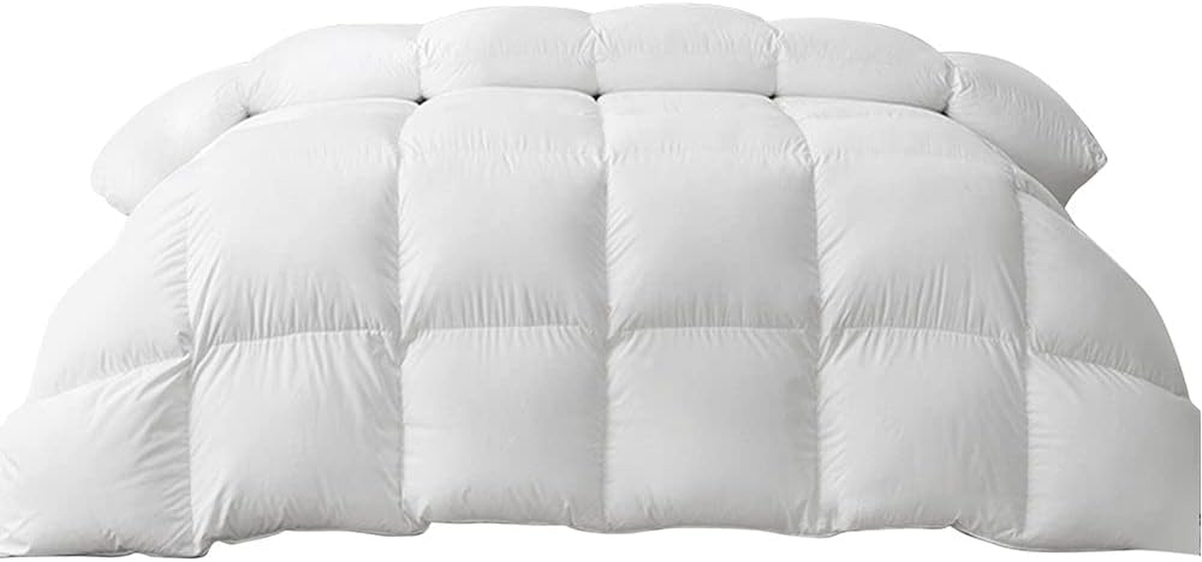 Giselle Bedding Goose Quilt Down, 700Gsm Queen Quilts Winter Blanket Duvet Comforter Feather Home Bedroom Bed Travel, Lightweight Breathable Soft Cotton Cover Baffle Construction White image number 6