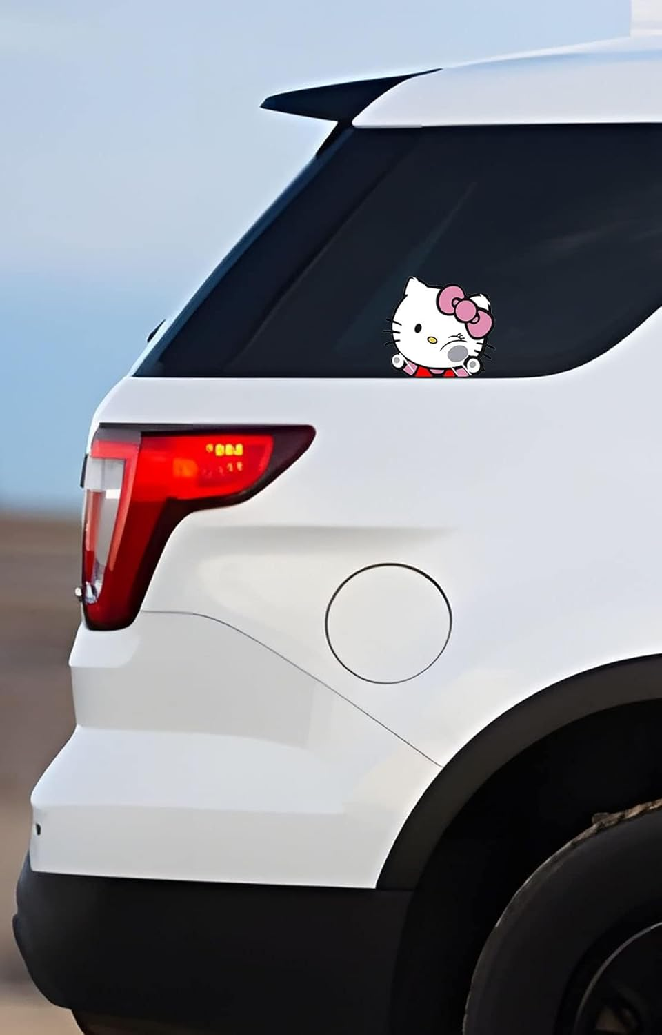 Hello Kitty Car Sticker Hitting Glass Decal Vinyl image number 1