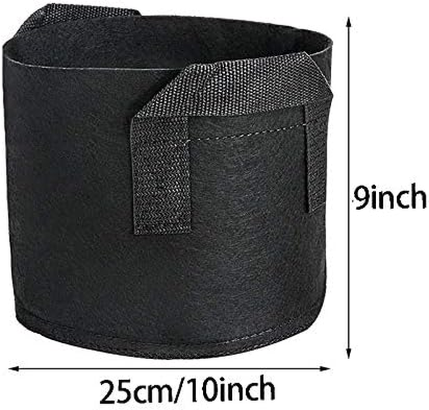 Fabric Pots Container, 5 Pack 3 Gallon Plant Grow Bags, Fabric Containers with Strap Handles for Potato, Flower, Home Gardening Supply image number 6