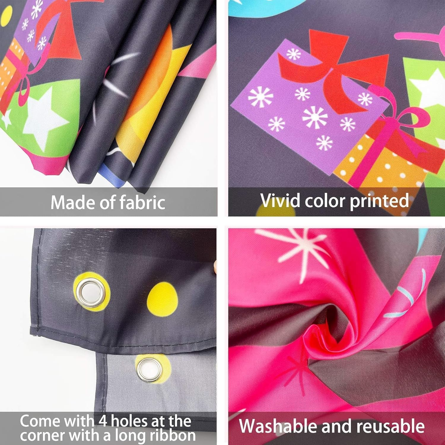 Colorful Happy Birthday Party Decorations Rainbow Birthday Banner Backdrop Large Happy Birthday Yard Sign Backgroud It'S My Birthday Party Indoor Outdoor Decorations Supplies for Boys Kids Girls image number 1