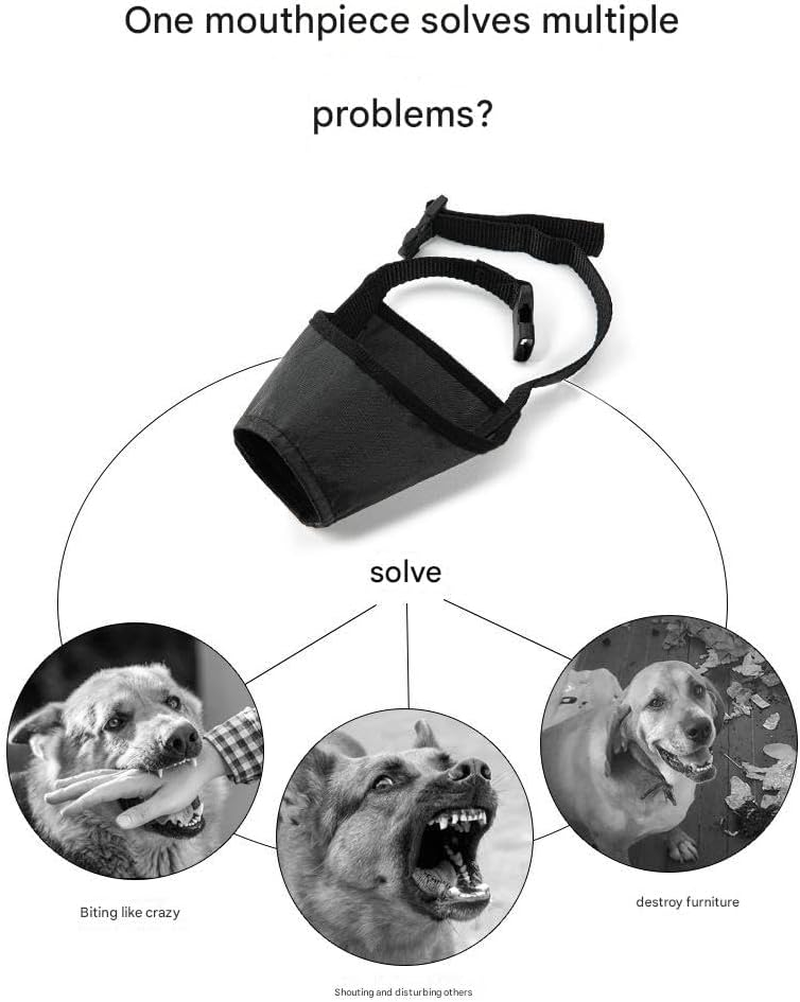 2 Pcs Dog Muzzle Soft Air Mesh for Small Dogs with Long Snout Quick Fit for Grooming Adjustable Prevent from Biting Barking and Chewing Soft Muzzle (Blue& Black, 4) image number 4