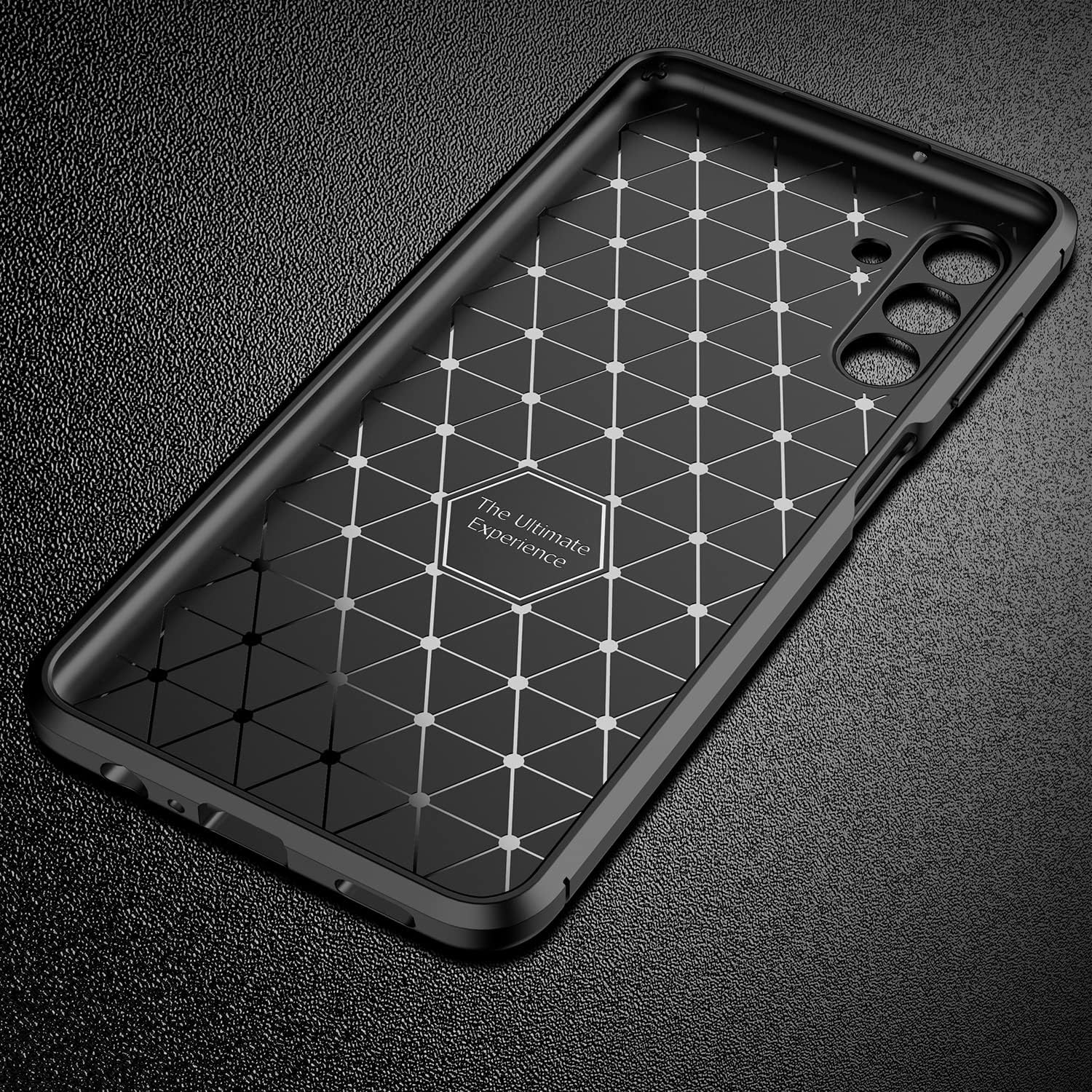 Electro-Weideworld Case for Samsung Galaxy A04S/A13 5G + [3 Pack] Screen Protector, Shock-Absorption Flexible Silicone Protective Cover Phone Case for Samsung Galaxy A04S/A13 5G, Black image number 3