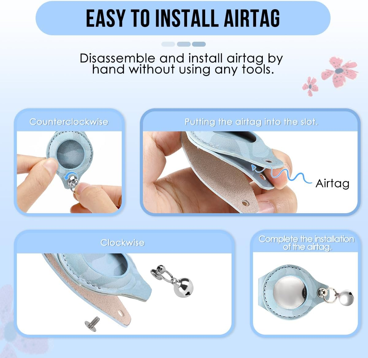 Slowton Dog Collar with Holder, Adjustable Dog Collar for Dogs with Quick Release Metal Buckle, Multicolor Comfortable Pet Collar for Small Medium Large Dogs Puppies image number 3