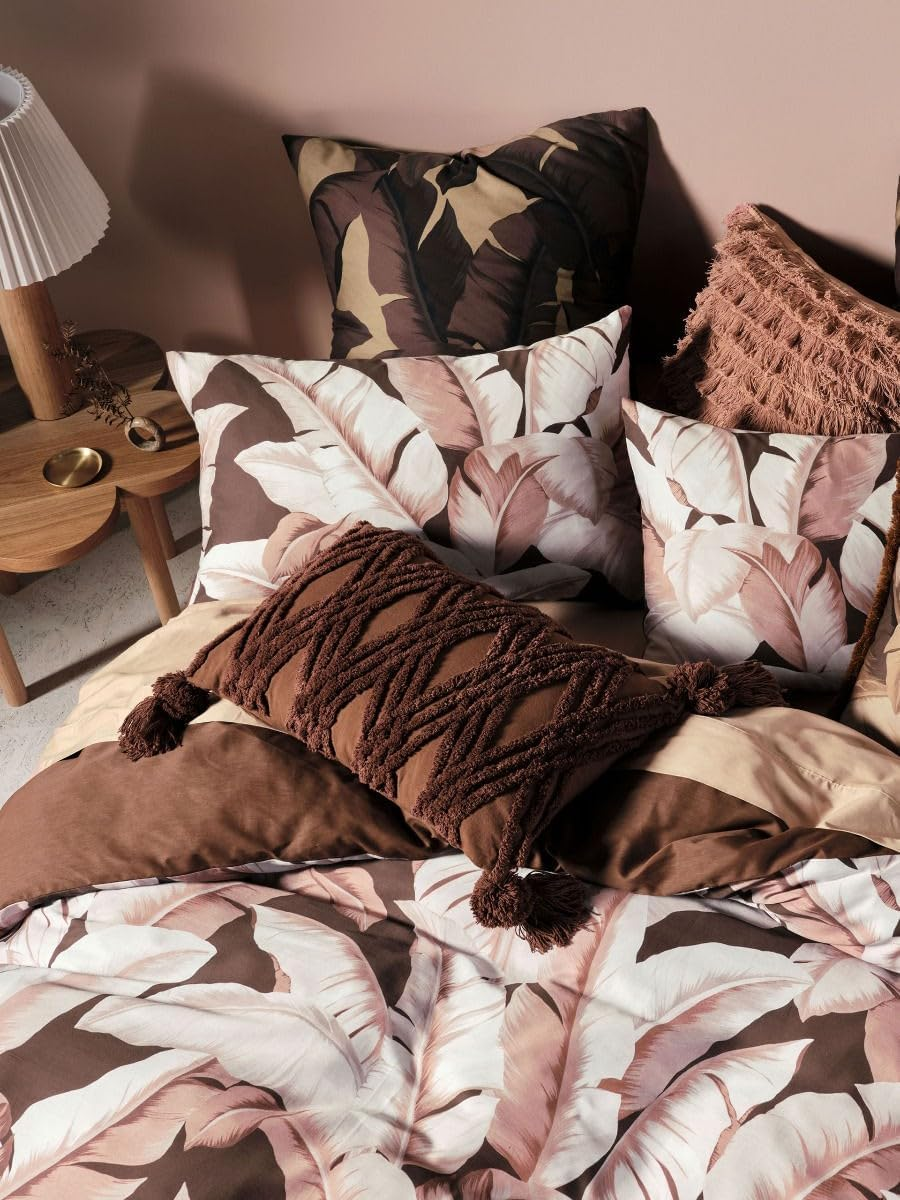 Linen House Kalena Quilt Cover Set, Cinnamon, King Bed image number 4