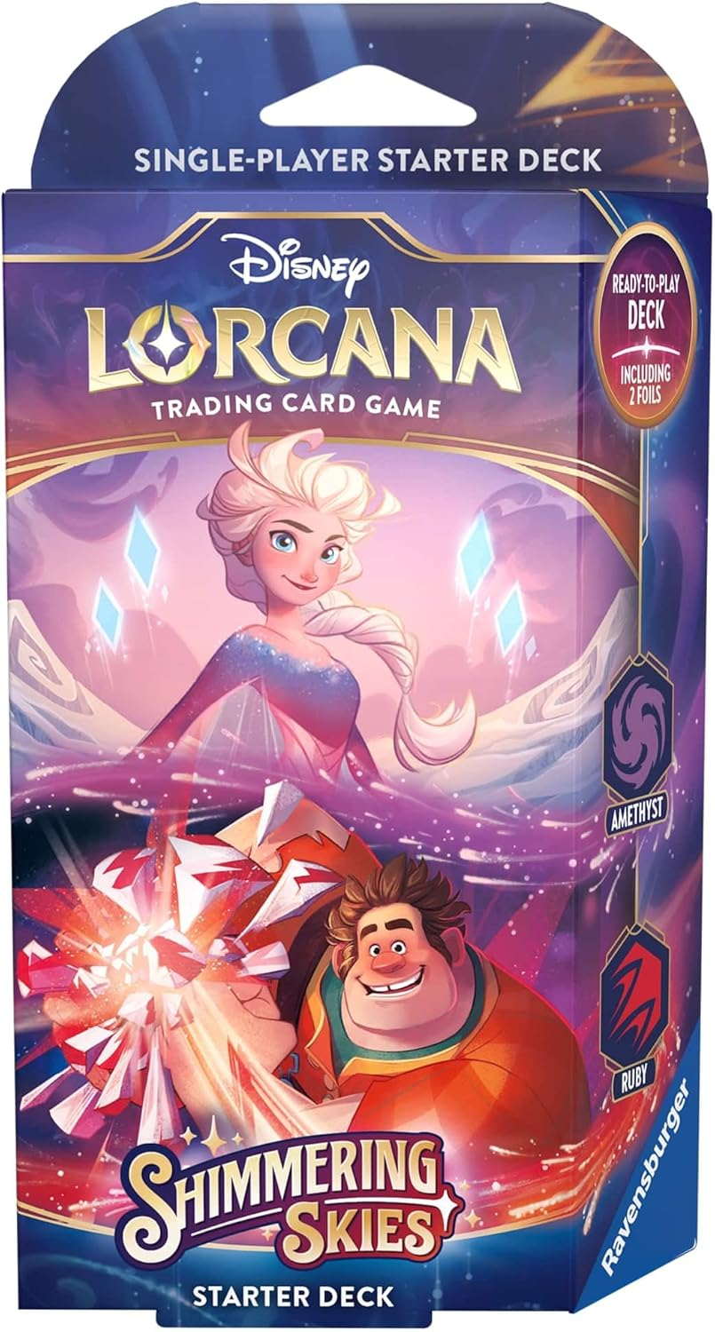 Disney Lorcana Shimmering Skies Starter Deck Card Game, Amethyst Ruby image number 2