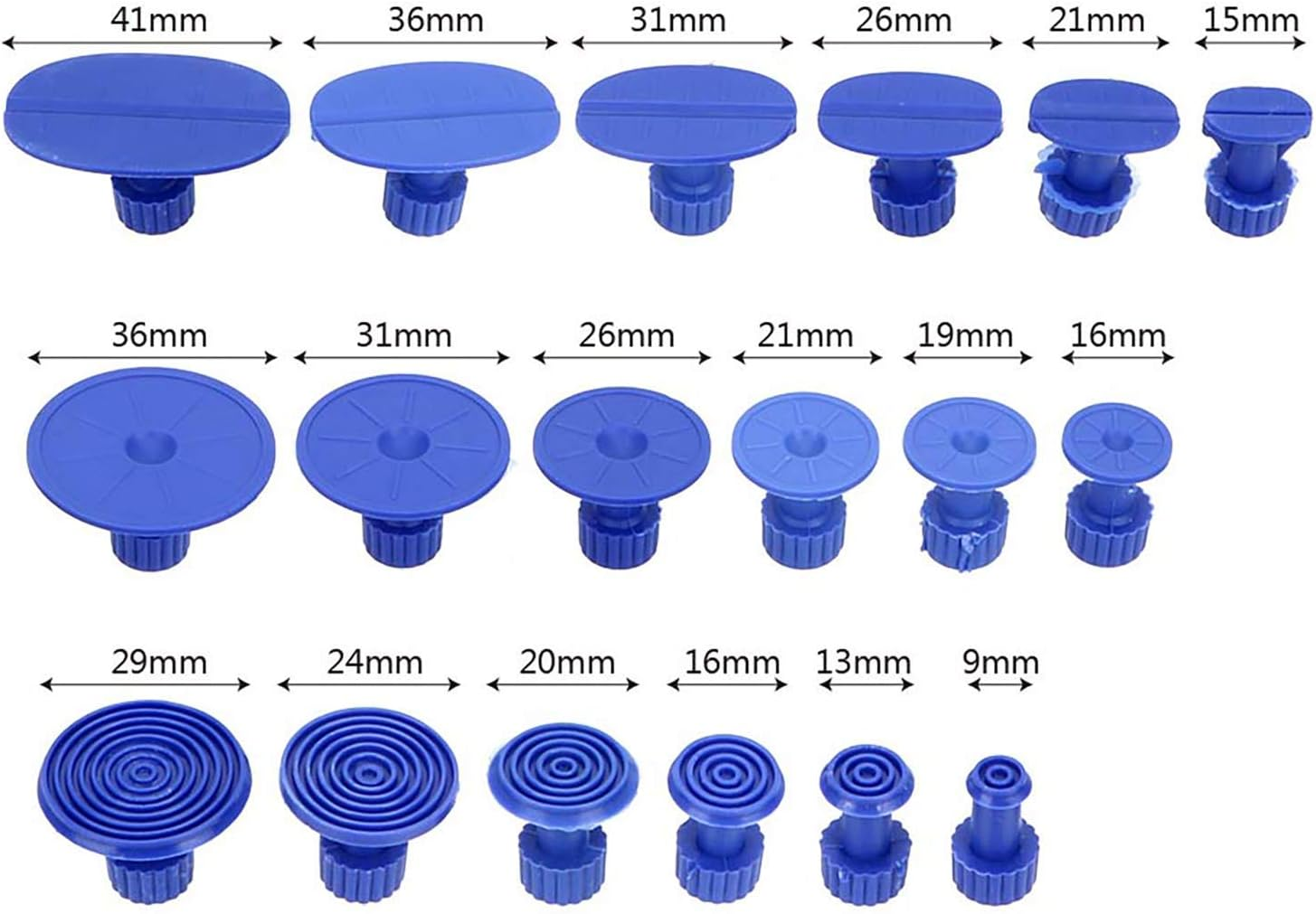 Bxuxjar Car Dent Puller Repair Tool - Car Dent Repair Kit Sheet Hail Pit Sagging Repair Tools Plastic Suction Cup Universal image number 6