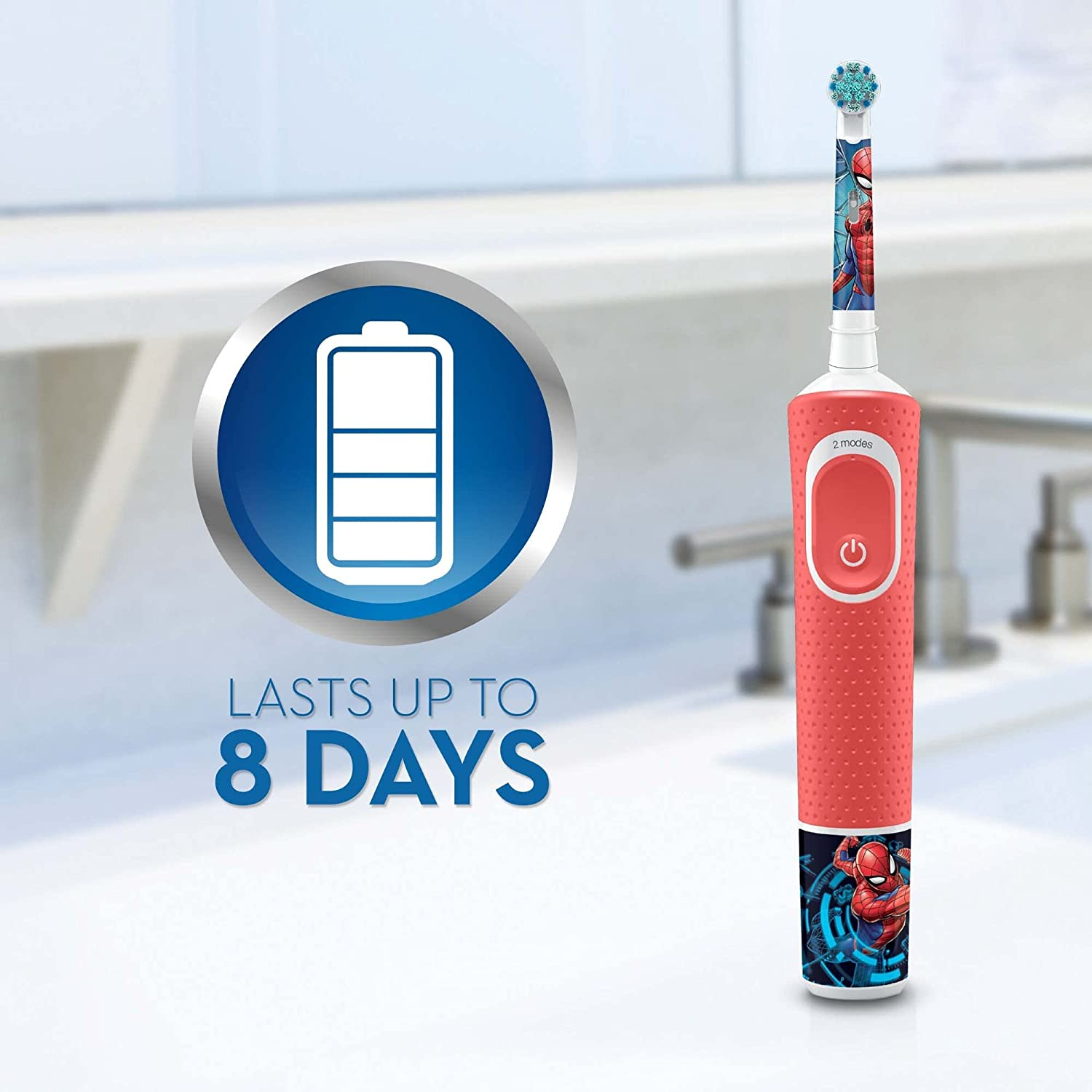Oral-B Vitality Kids Clean Spiderman Electric Toothbrush image number 6
