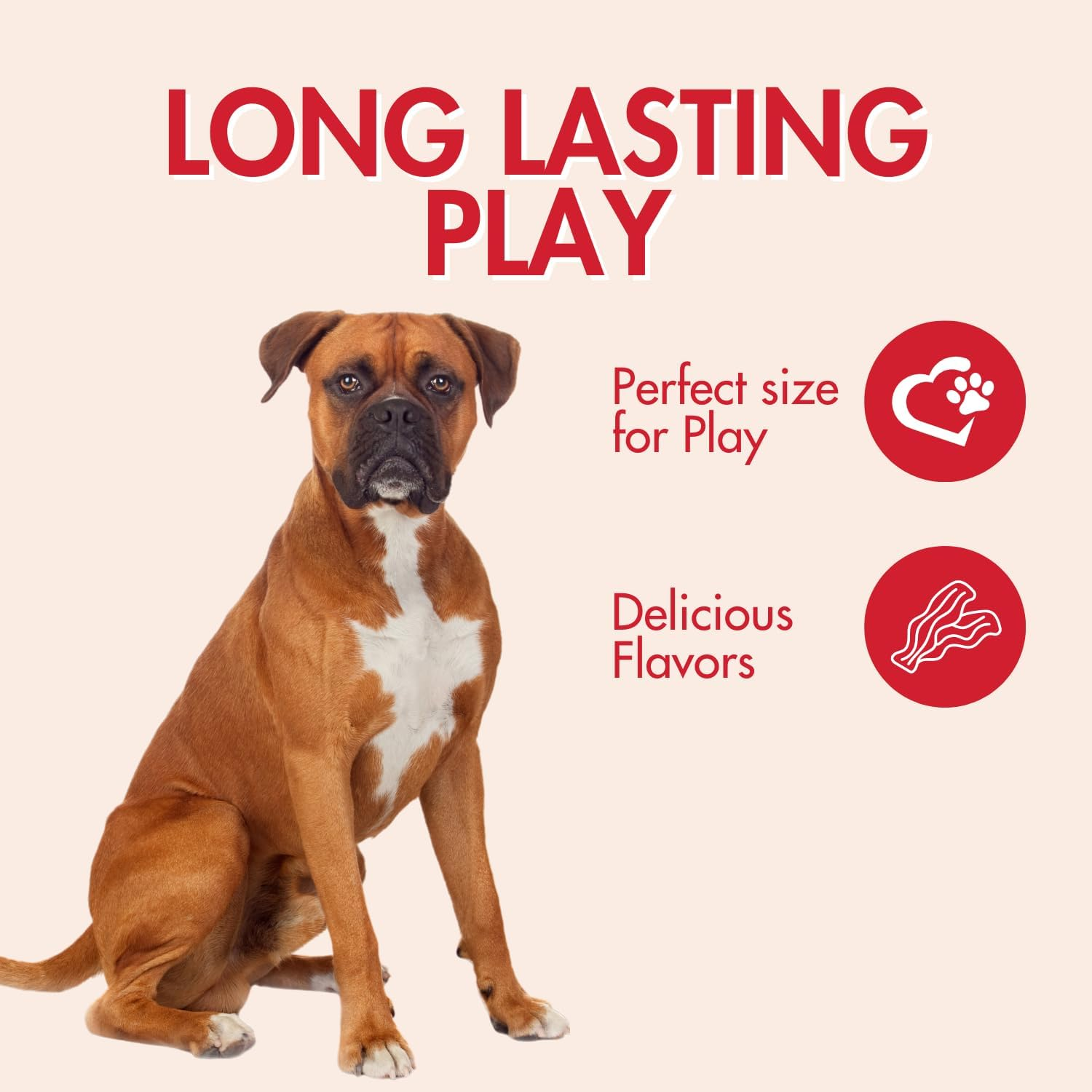 SPOT by Ethical Products - Bambone Braided Stick, Ring, Triple Chew Toy, Hickory and Bison Flavored Dog Toys Holiday Shopping for Bone Gifts for Aggressive Chewers Small (3Pack) Brown image number 6